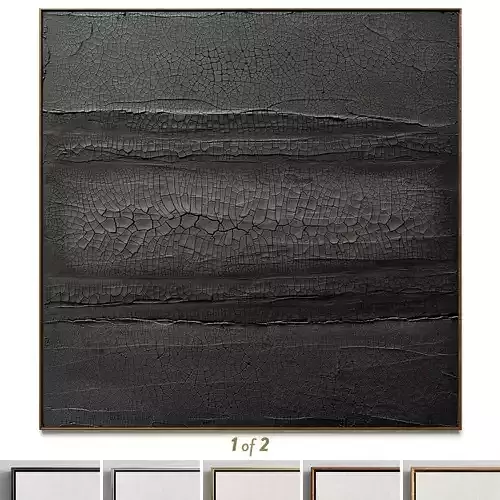 Plaster two square photo frames 67