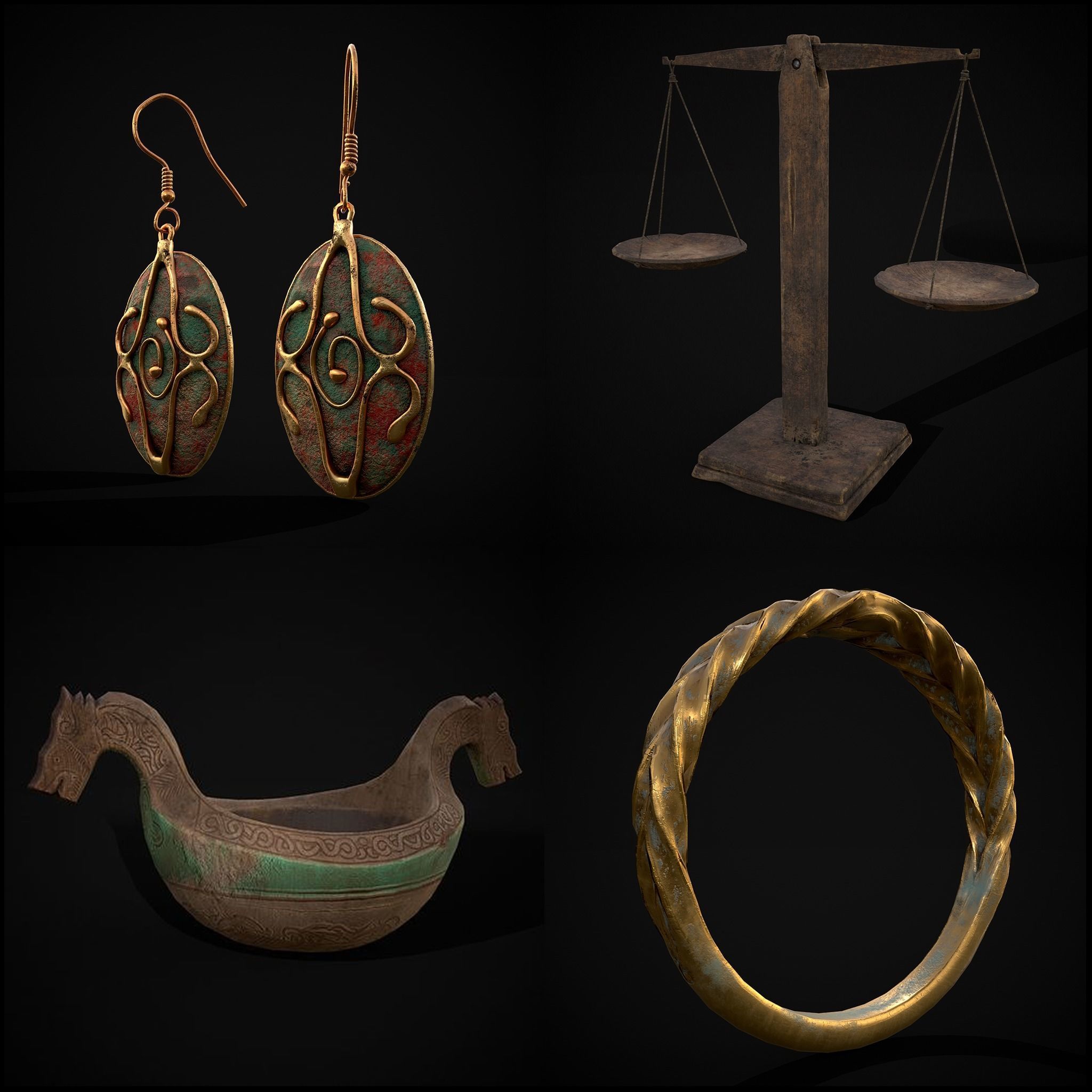 Medieval Prop Mix Thirty Five 3D Model Collection_12
