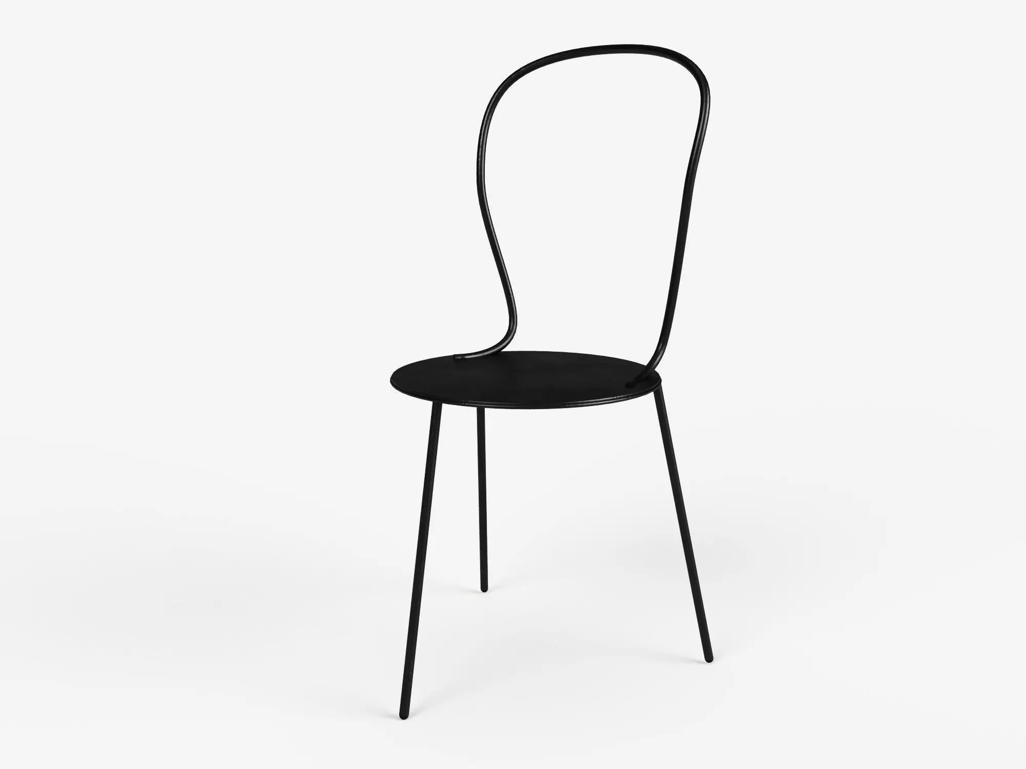 Steel chair Lassise by Airborne 3D model