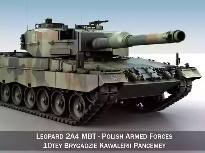 Leopard 2A4 MBT - Polish Armed Forces 3D model