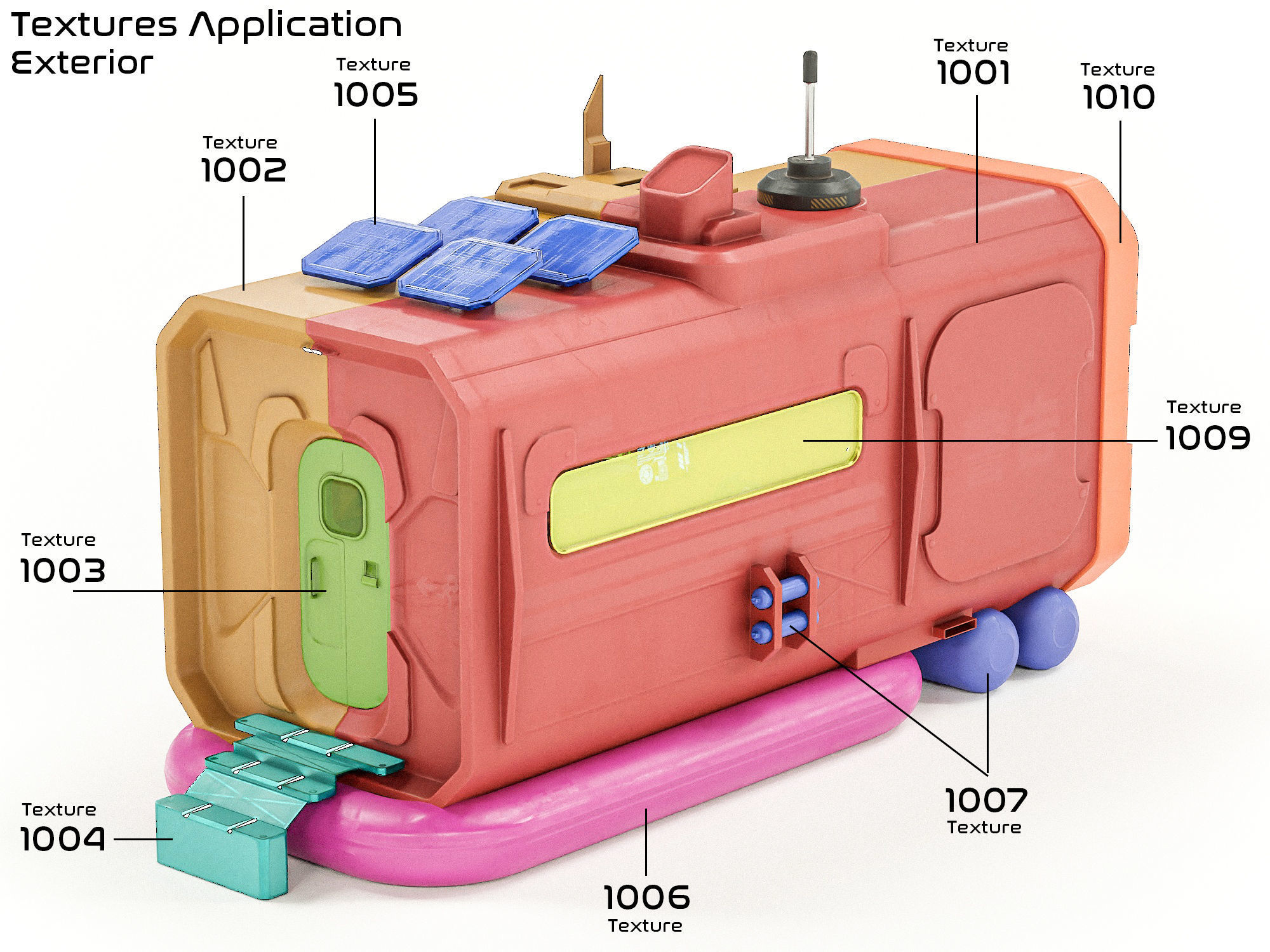 Space Station EOne PBR Low-poly 3D model_22