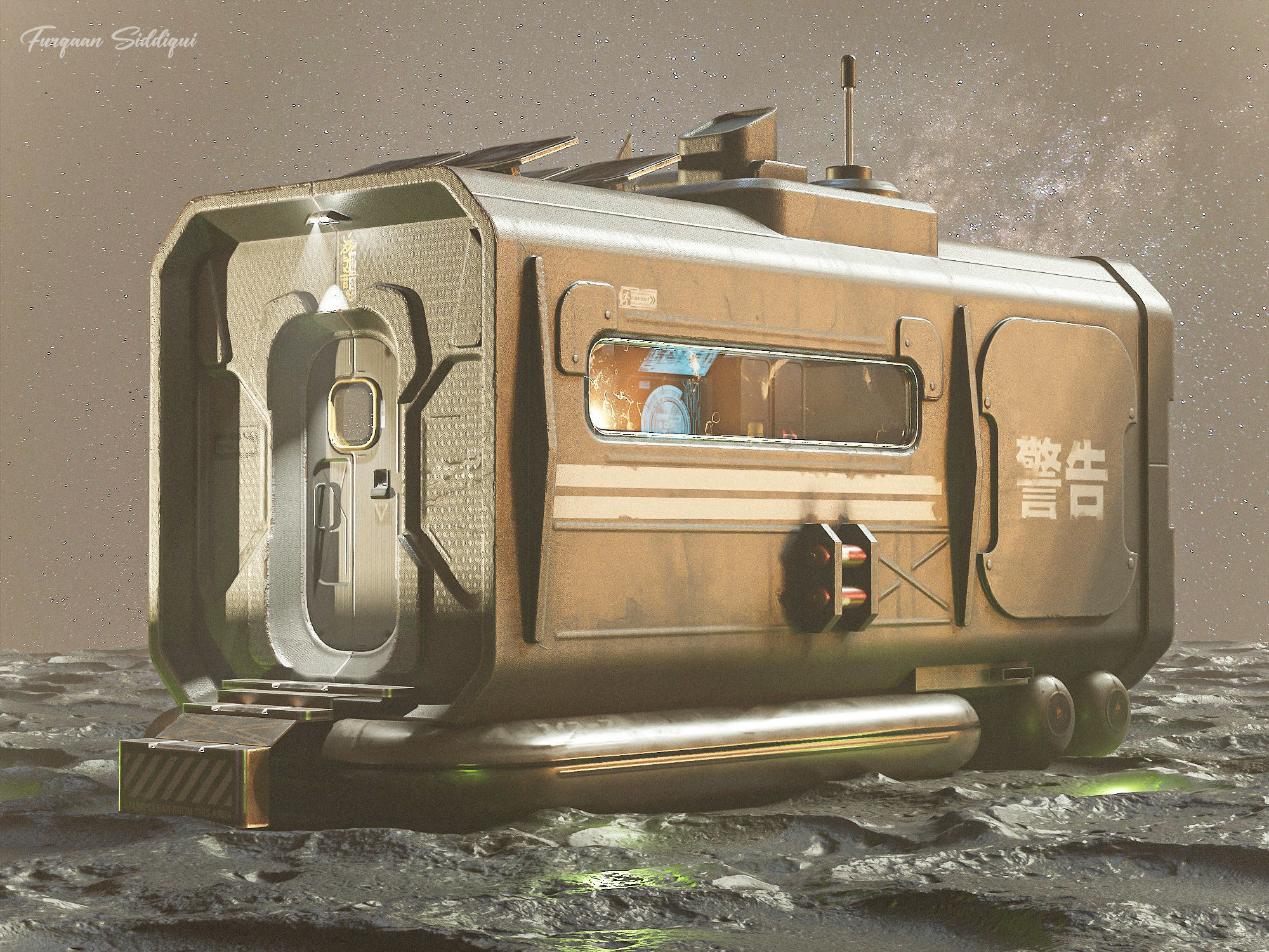 Space Station EOne PBR Low-poly 3D model_2