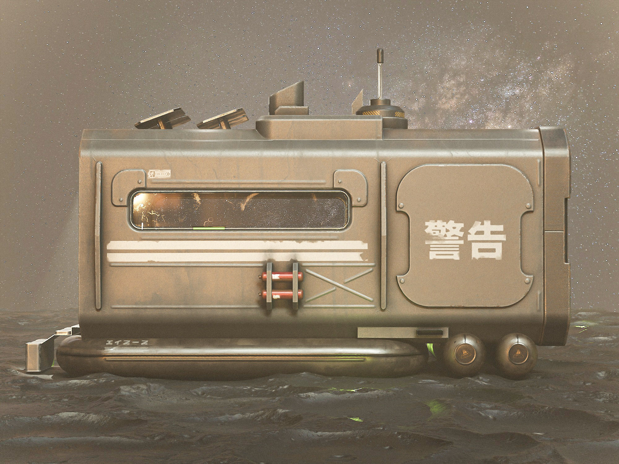 Space Station EOne PBR Low-poly 3D model_28