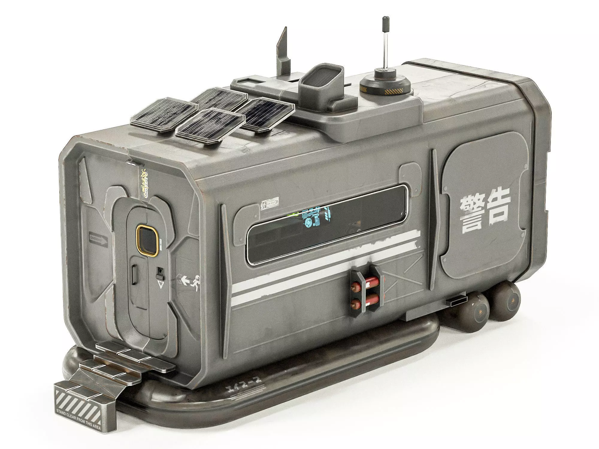 Space Station EOne PBR Low-poly 3D model_0