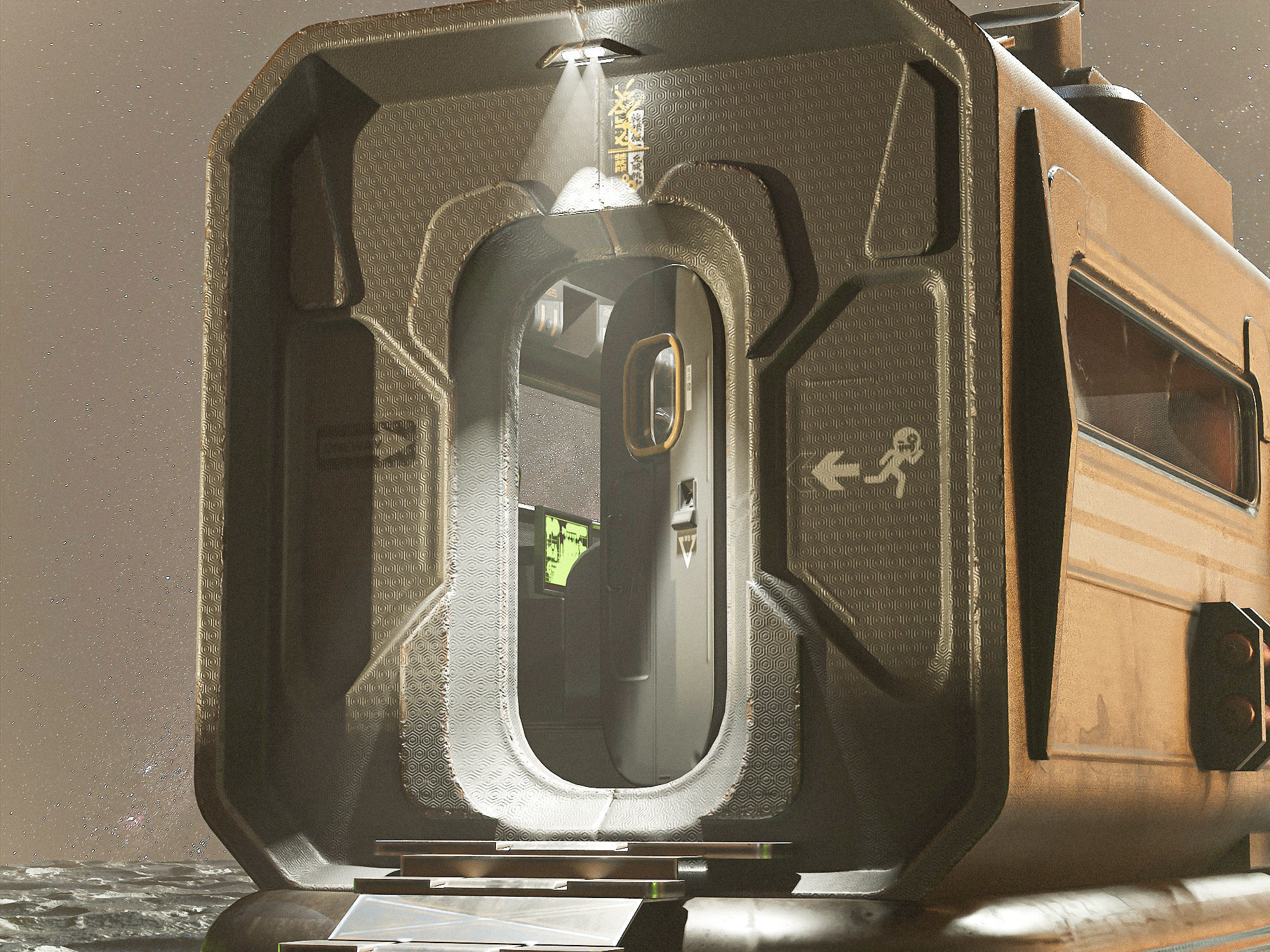 Space Station EOne PBR Low-poly 3D model_26