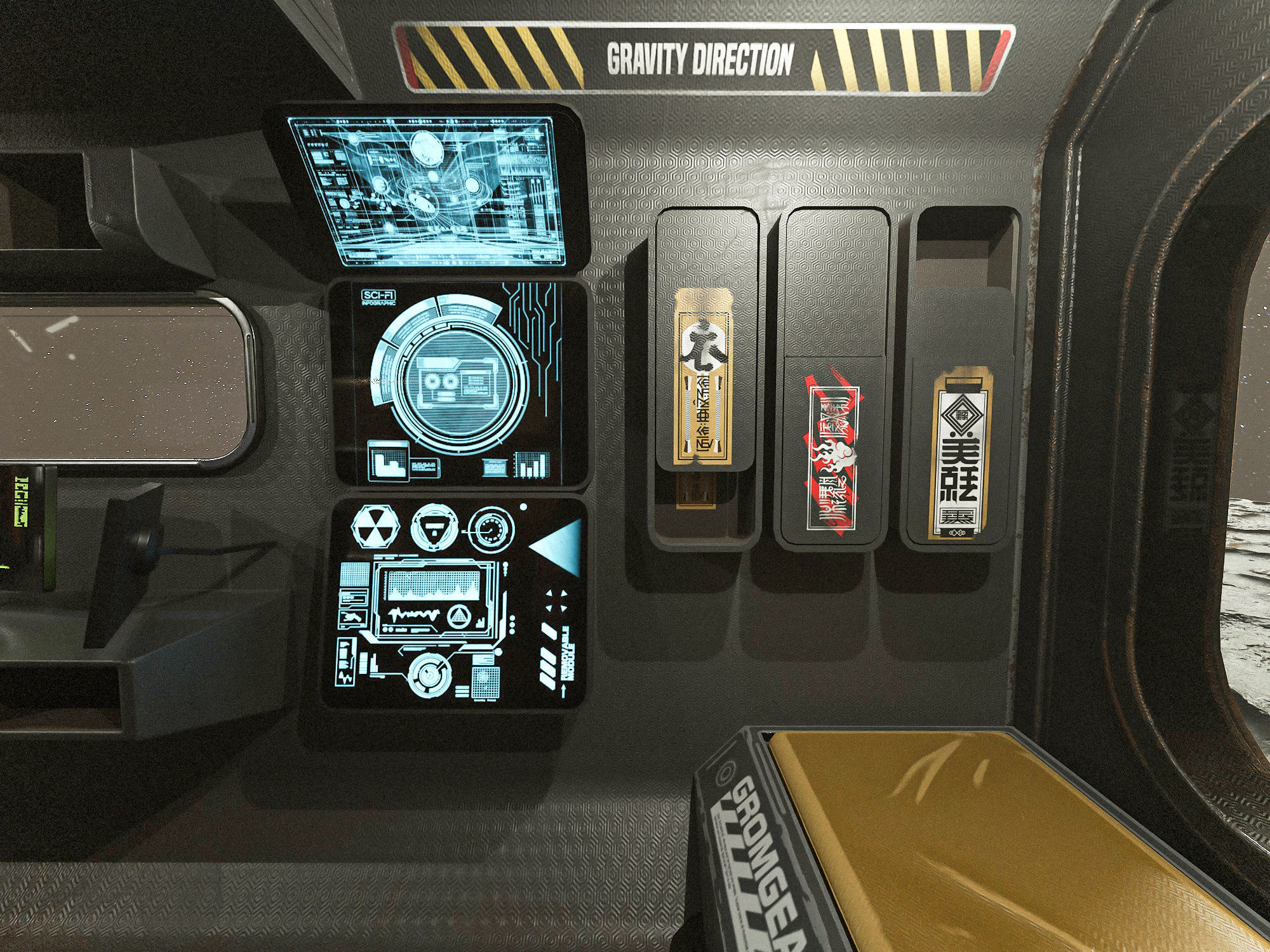 Space Station EOne PBR Low-poly 3D model_11