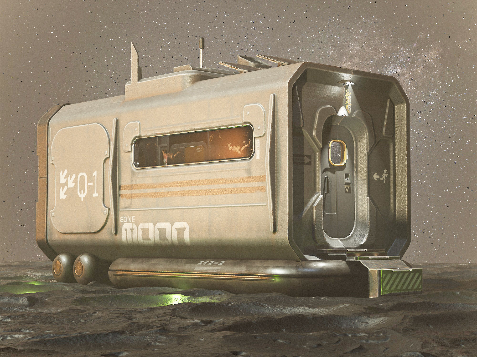 Space Station EOne PBR Low-poly 3D model_15