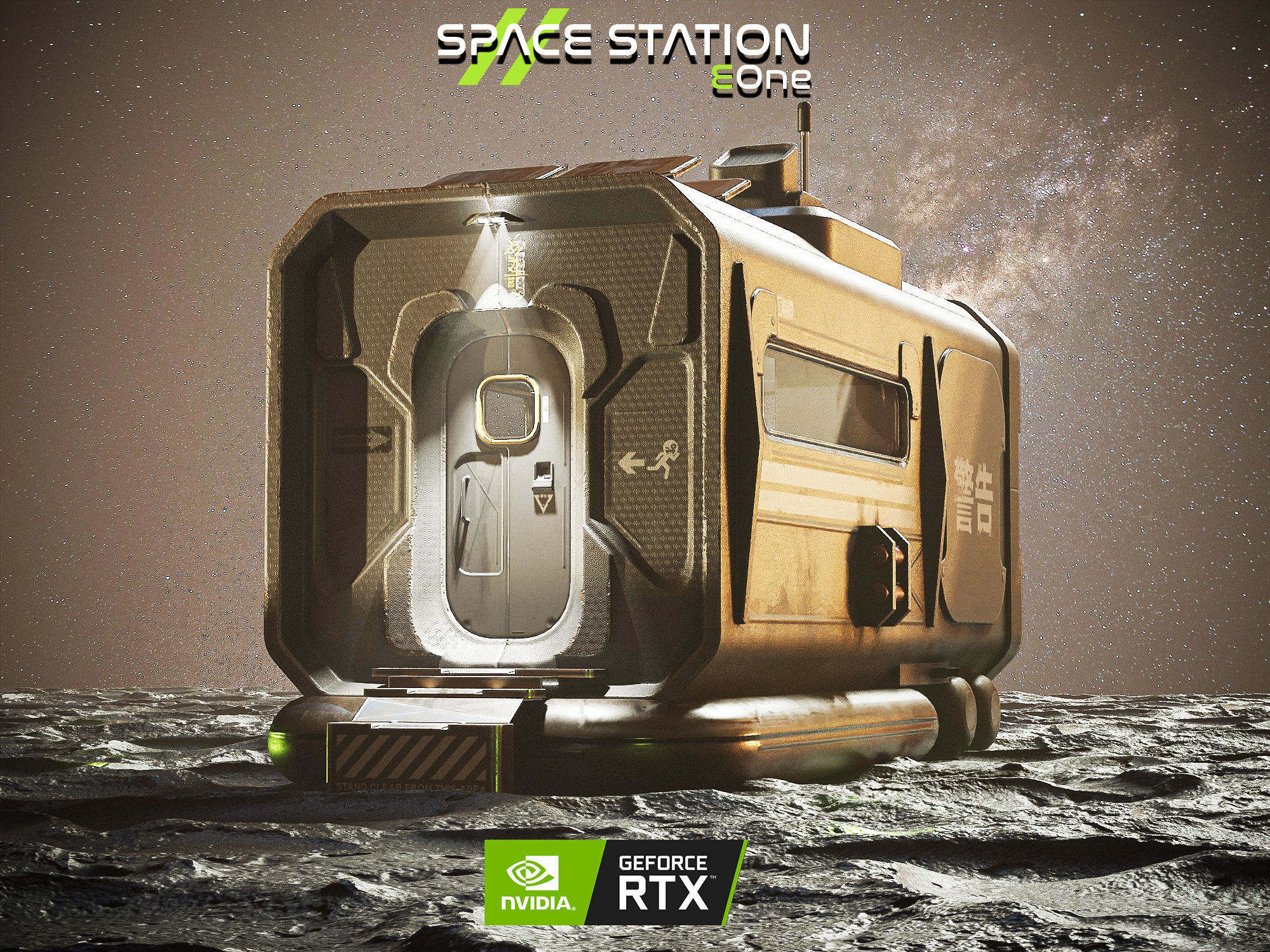 Space Station EOne PBR Low-poly 3D model_31