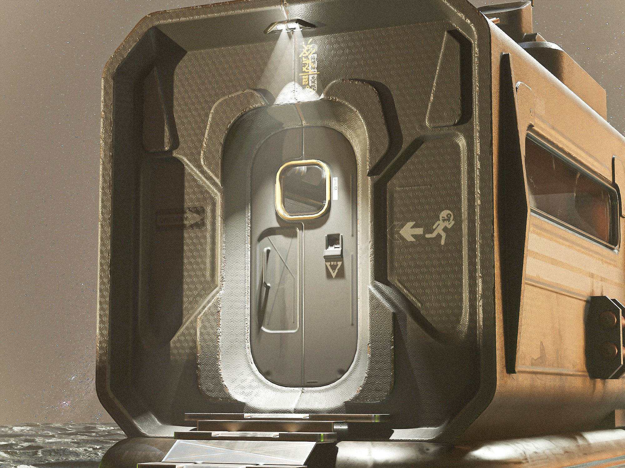 Space Station EOne PBR Low-poly 3D model_25