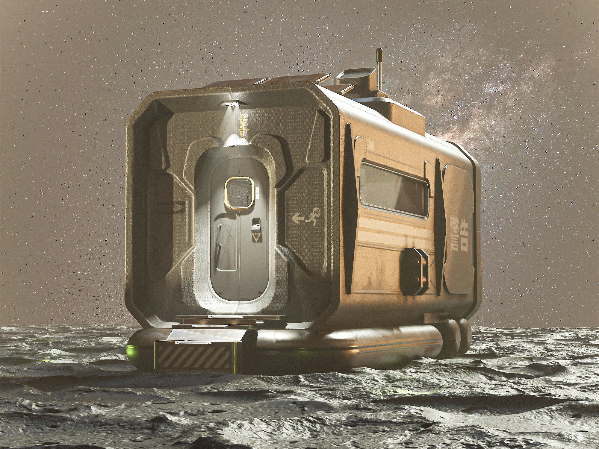 Space Station EOne PBR Low-poly 3D model_24