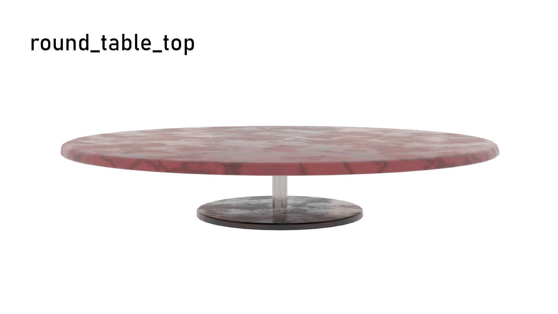 Low poly Cafe Restaurant Furniture Pack Free low-poly 3D model_26