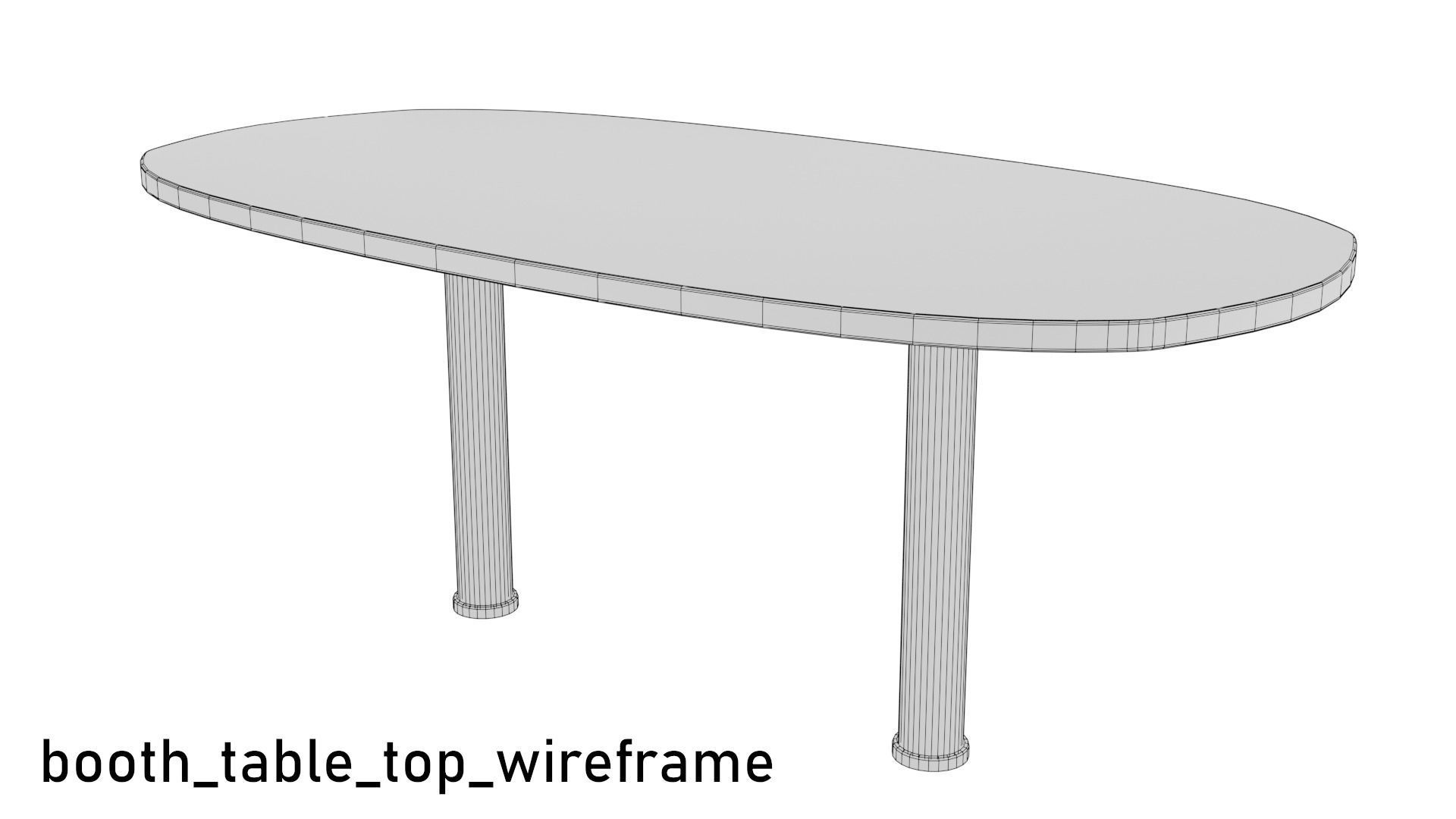 Low poly Cafe Restaurant Furniture Pack Free low-poly 3D model_16