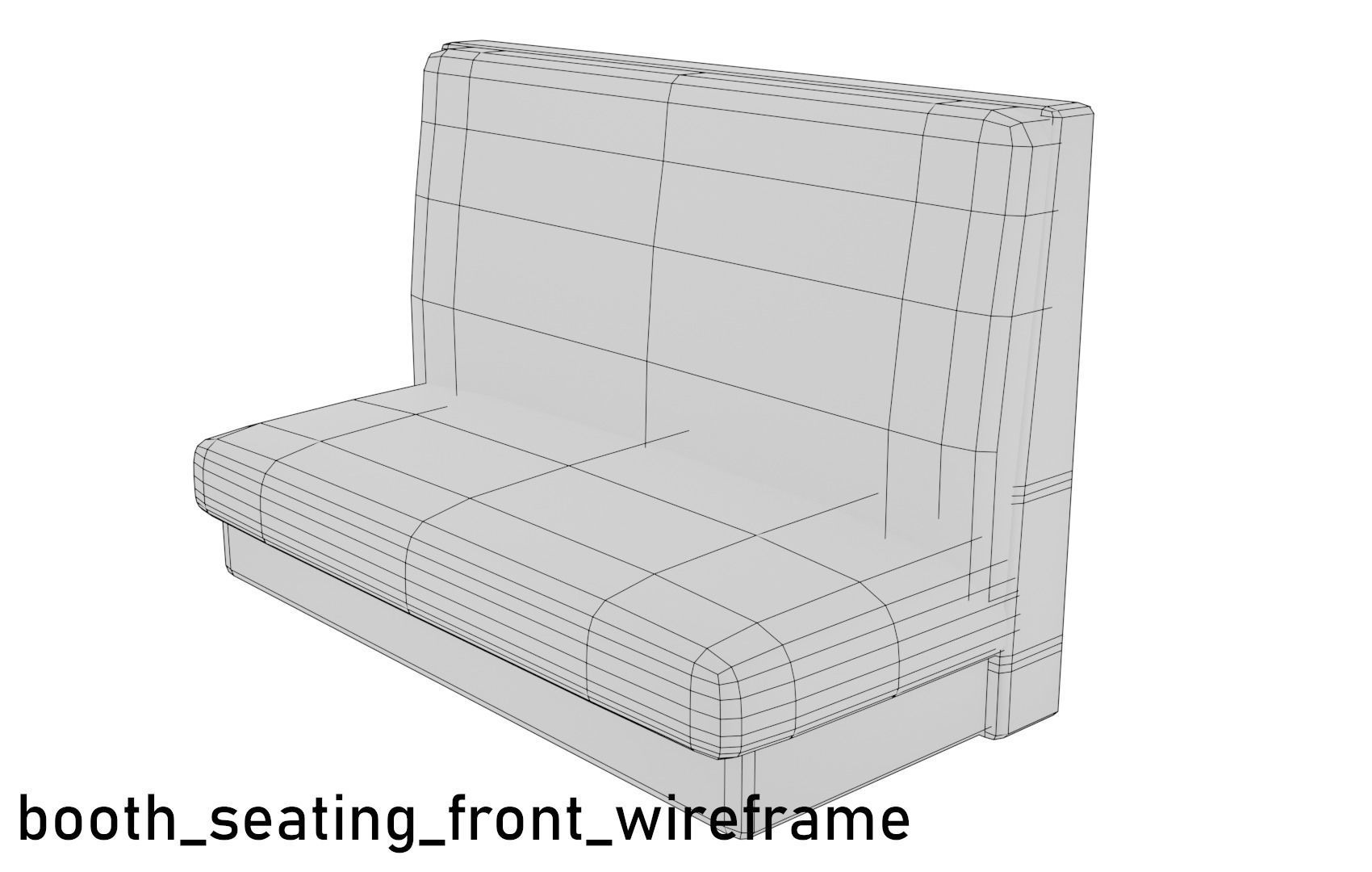 Low poly Cafe Restaurant Furniture Pack Free low-poly 3D model_12