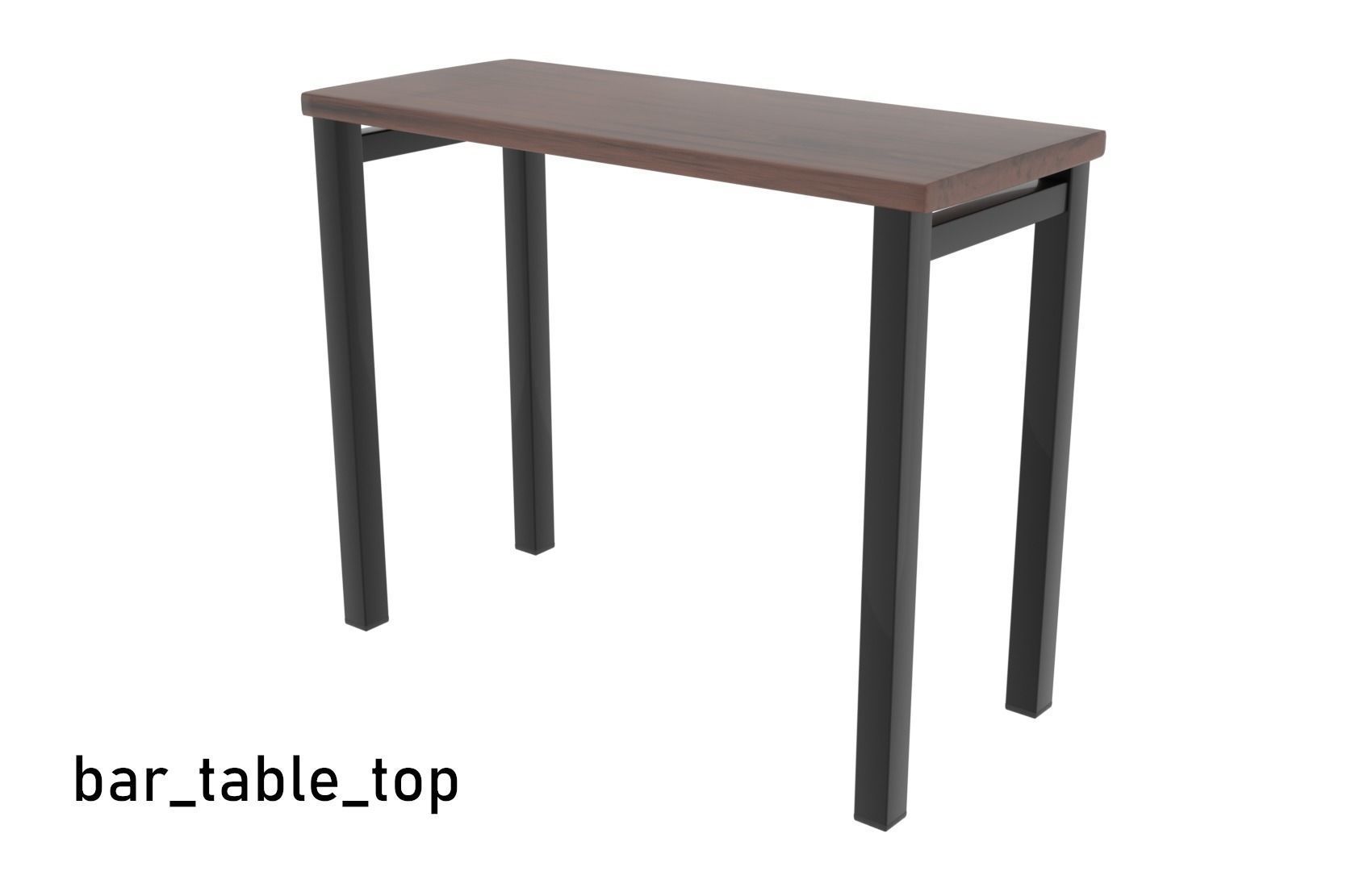 Low poly Cafe Restaurant Furniture Pack Free low-poly 3D model_6