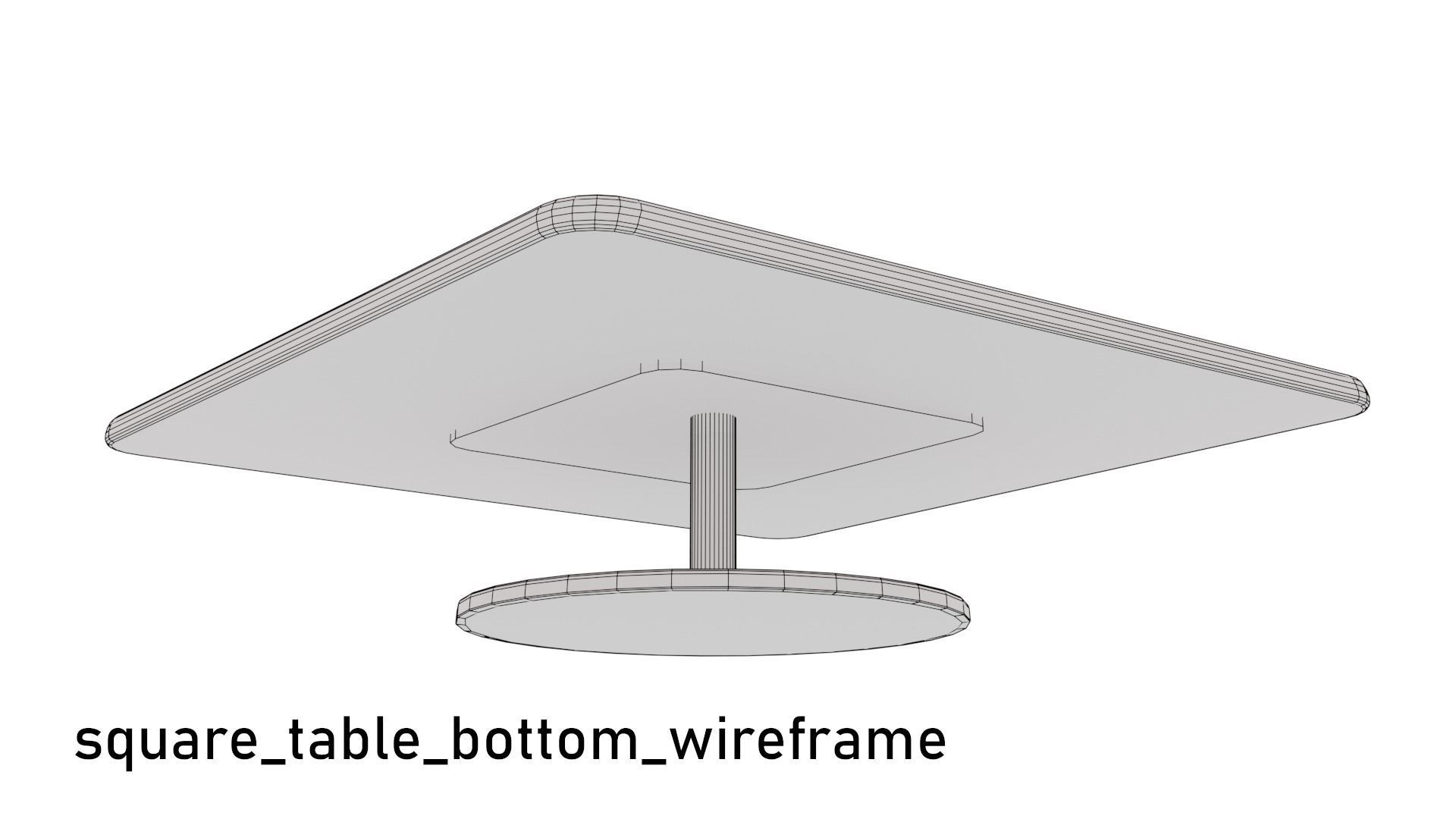 Low poly Cafe Restaurant Furniture Pack Free low-poly 3D model_33