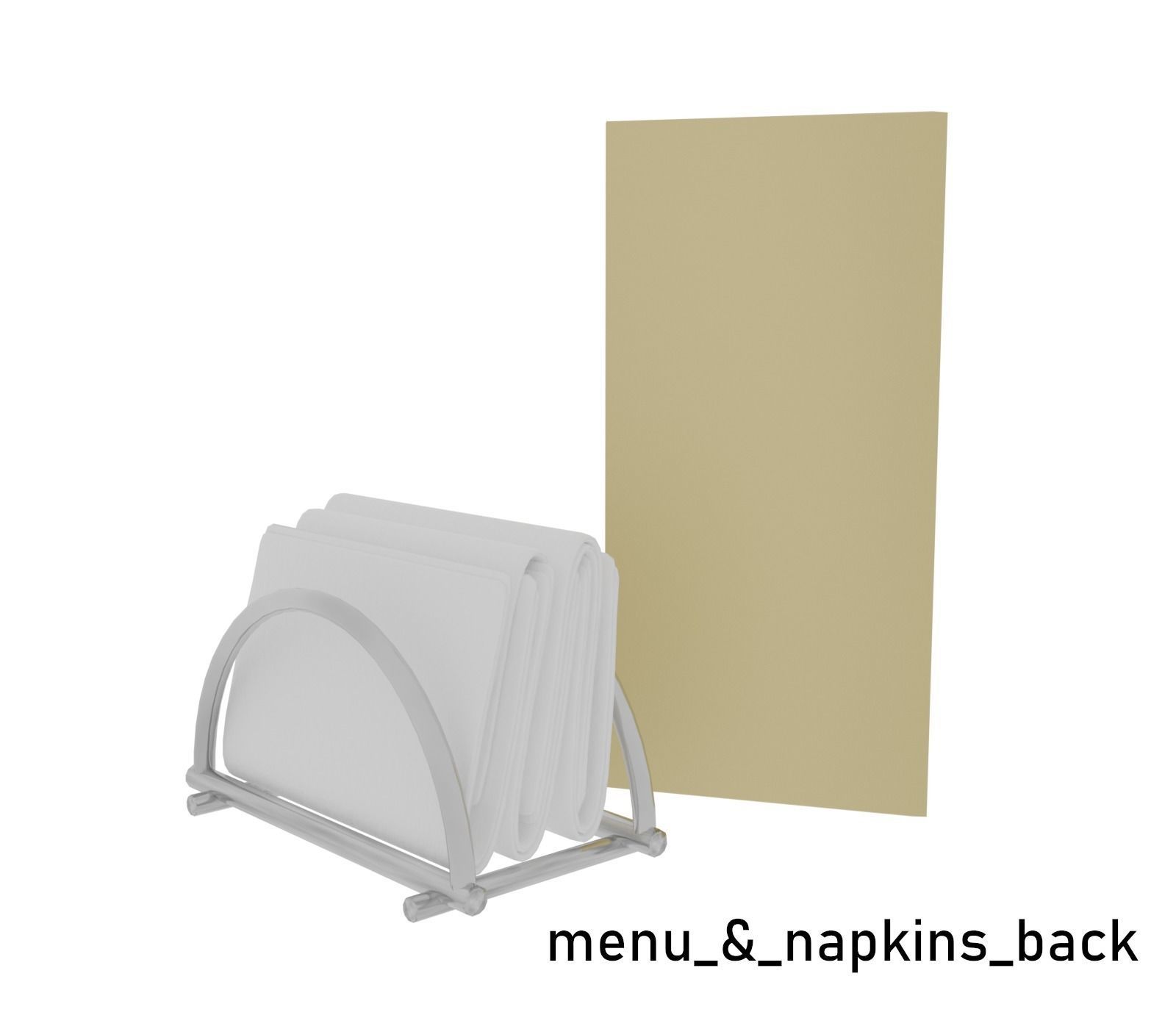 Low poly Cafe Restaurant Furniture Pack Free low-poly 3D model_23