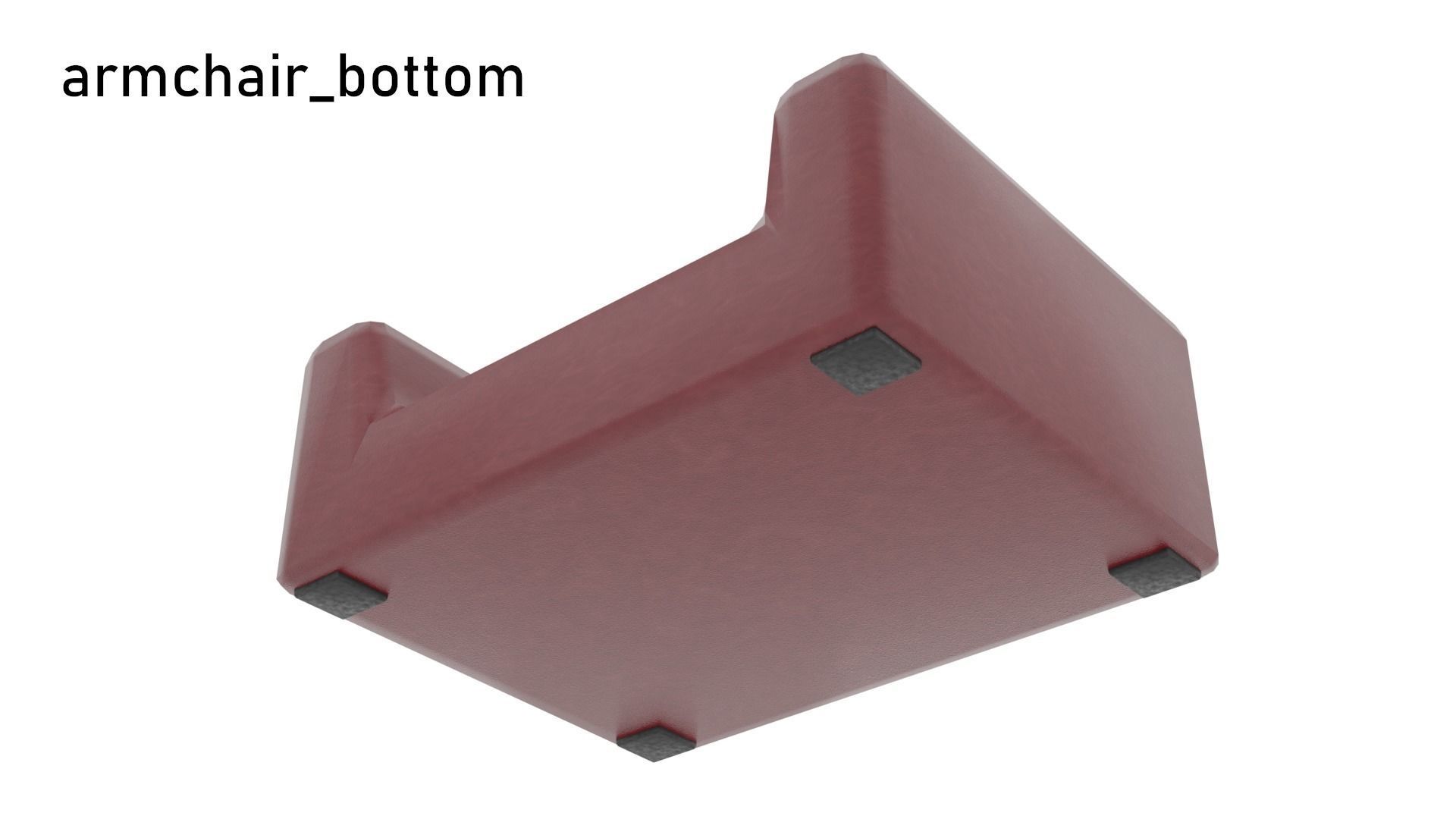 Low poly Cafe Restaurant Furniture Pack Free low-poly 3D model_3