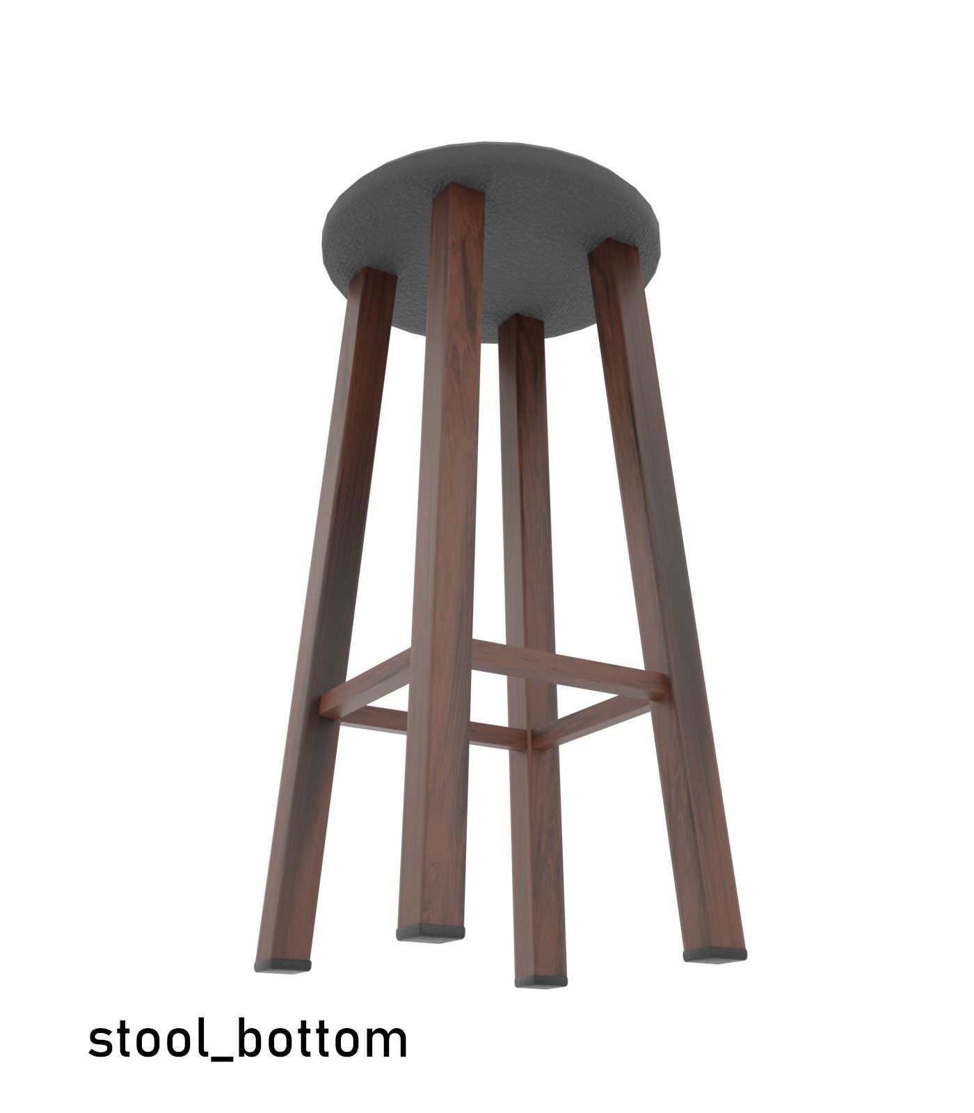 Low poly Cafe Restaurant Furniture Pack Free low-poly 3D model_35