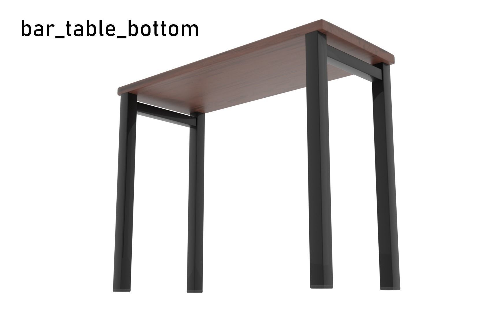 Low poly Cafe Restaurant Furniture Pack Free low-poly 3D model_7