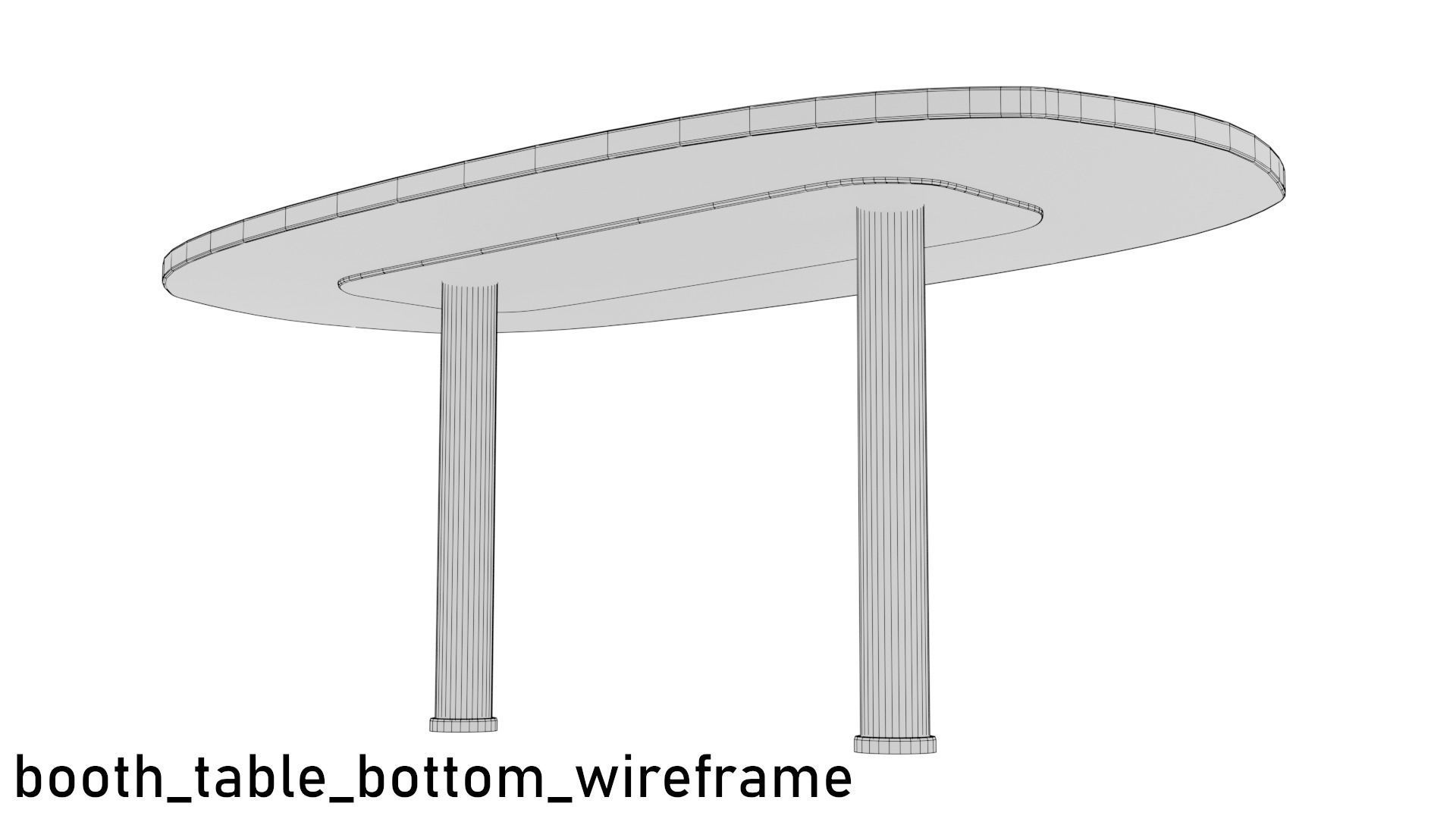 Low poly Cafe Restaurant Furniture Pack Free low-poly 3D model_17