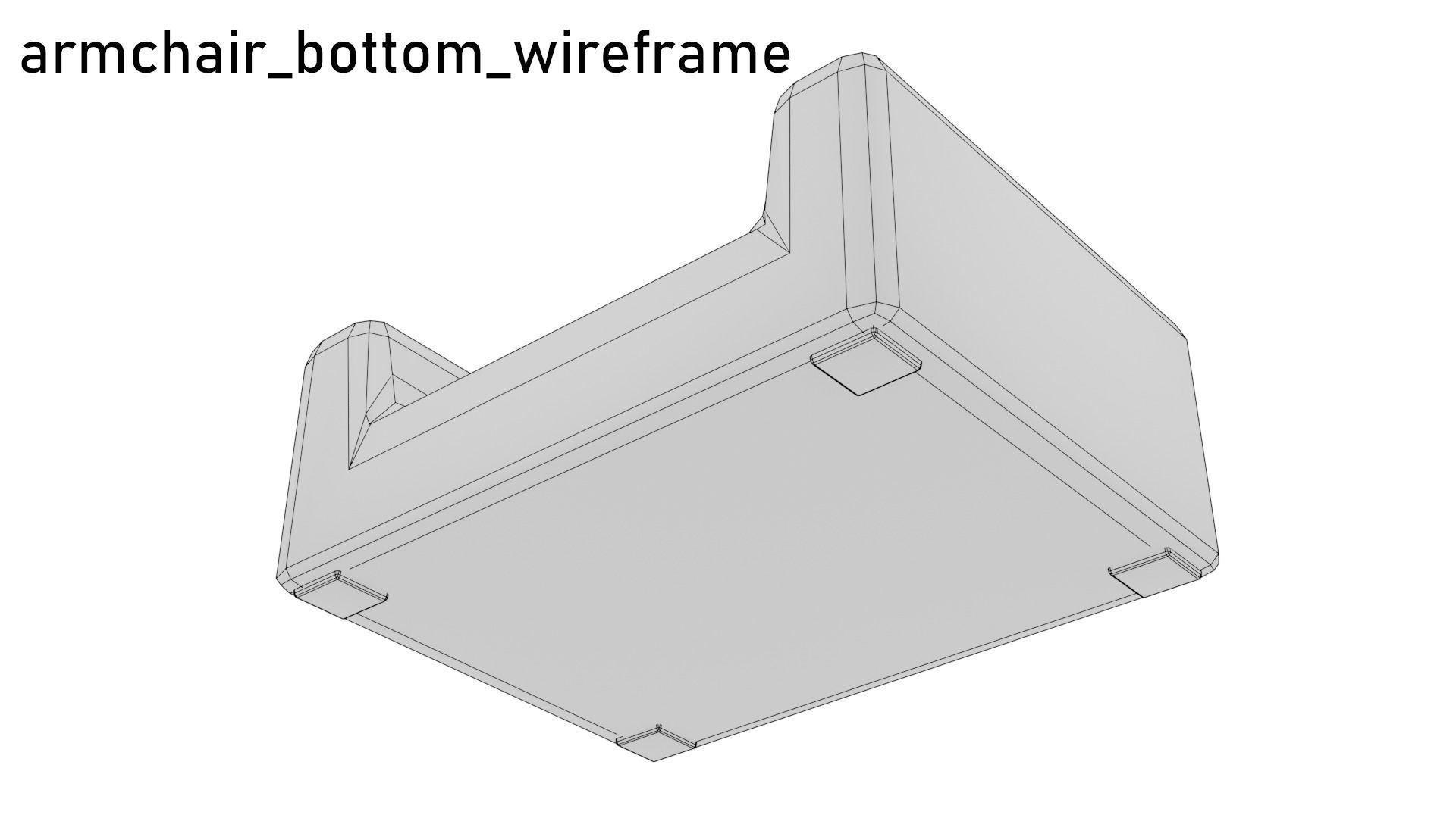 Low poly Cafe Restaurant Furniture Pack Free low-poly 3D model_5