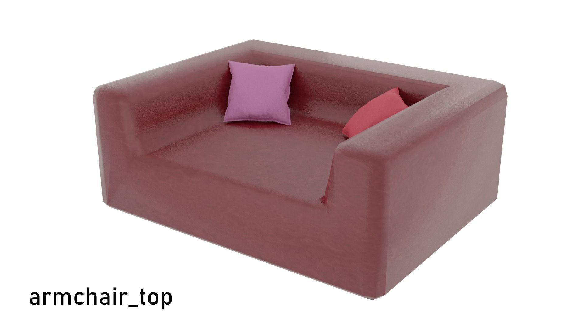 Low poly Cafe Restaurant Furniture Pack Free low-poly 3D model_2