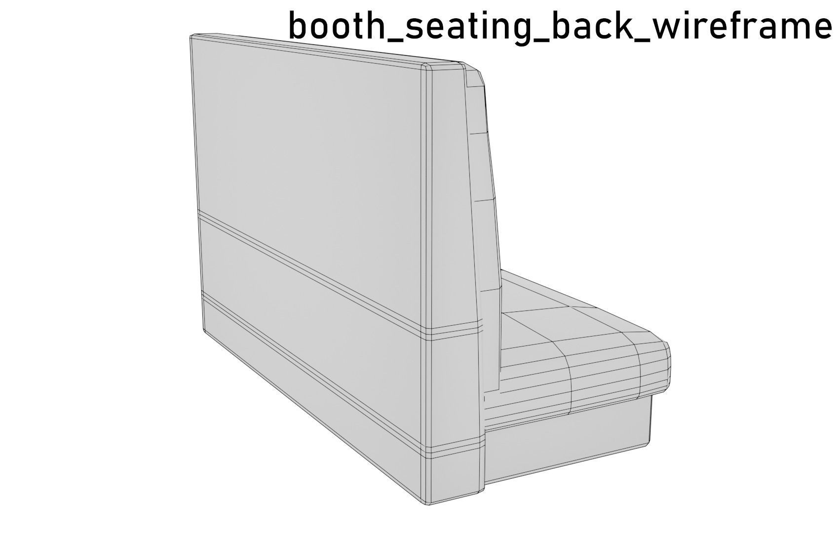 Low poly Cafe Restaurant Furniture Pack Free low-poly 3D model_13