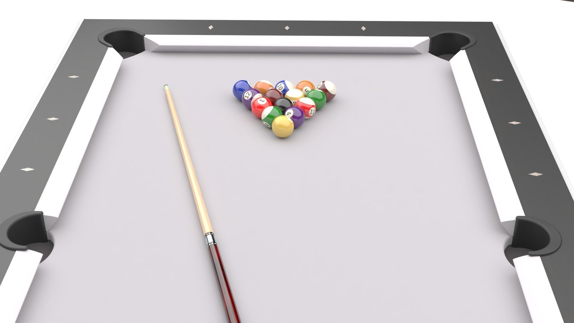 FusionTables - pool billiard table 3D model_5