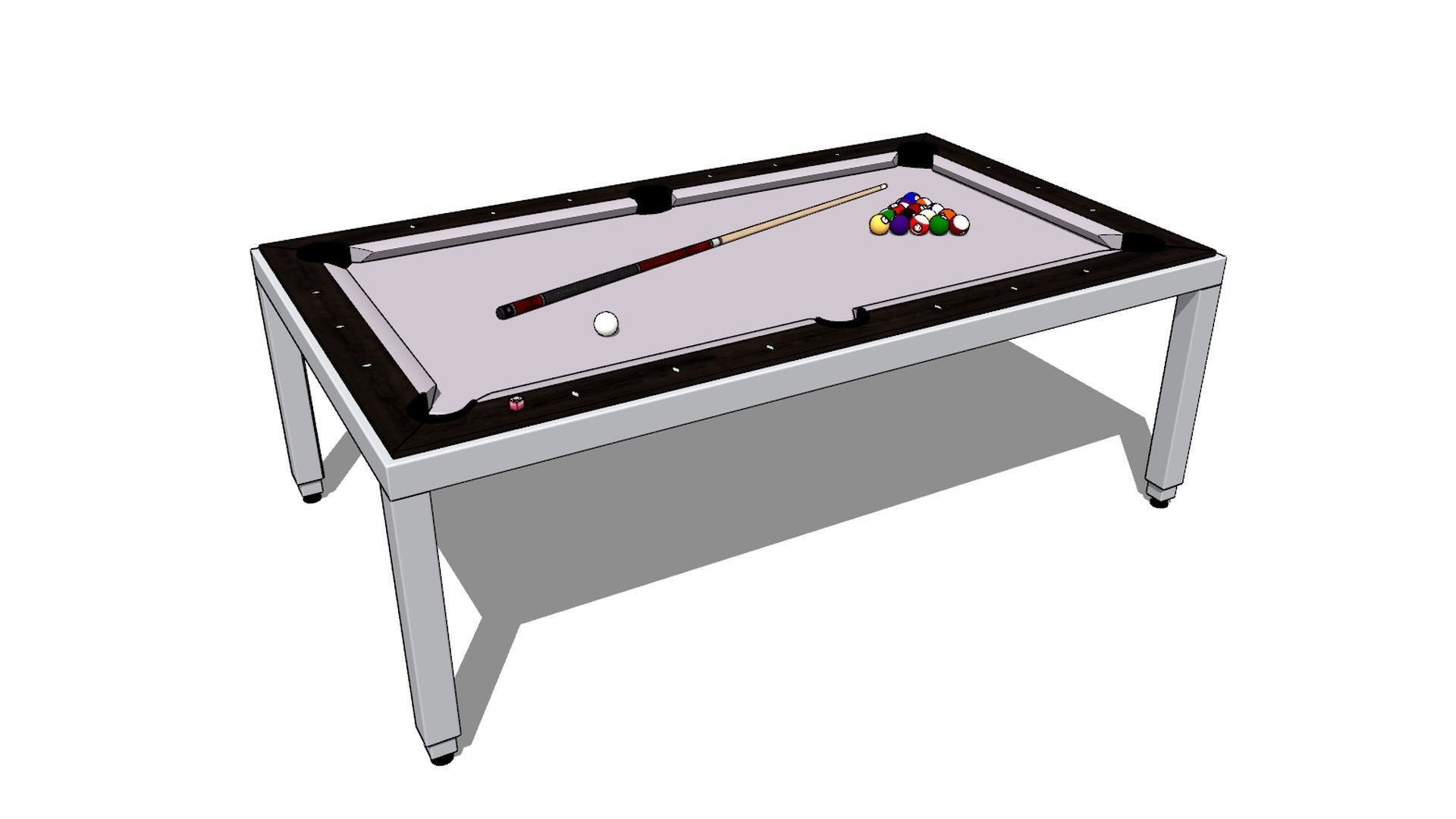 FusionTables - pool billiard table 3D model_7