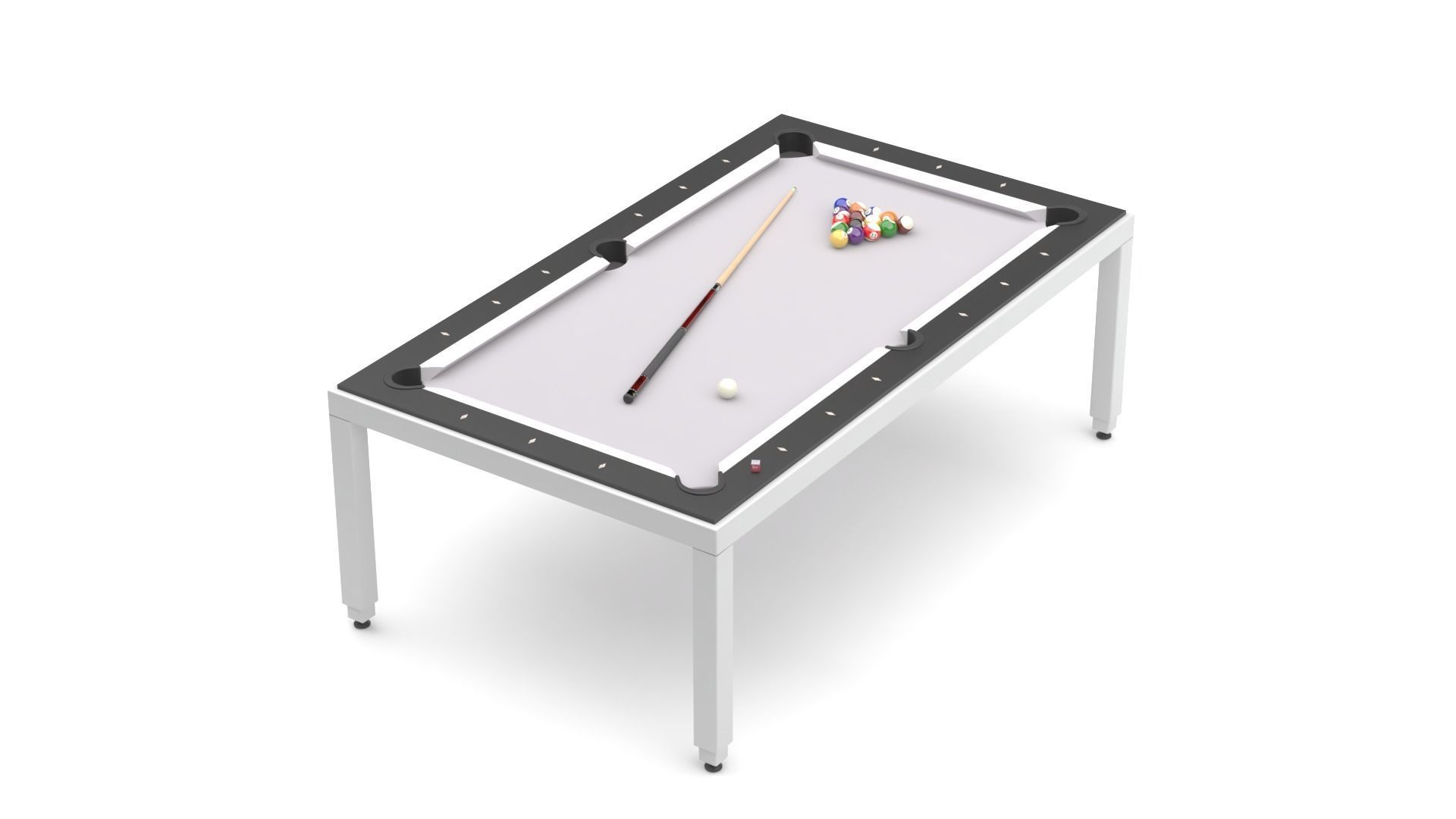 FusionTables - pool billiard table 3D model_1