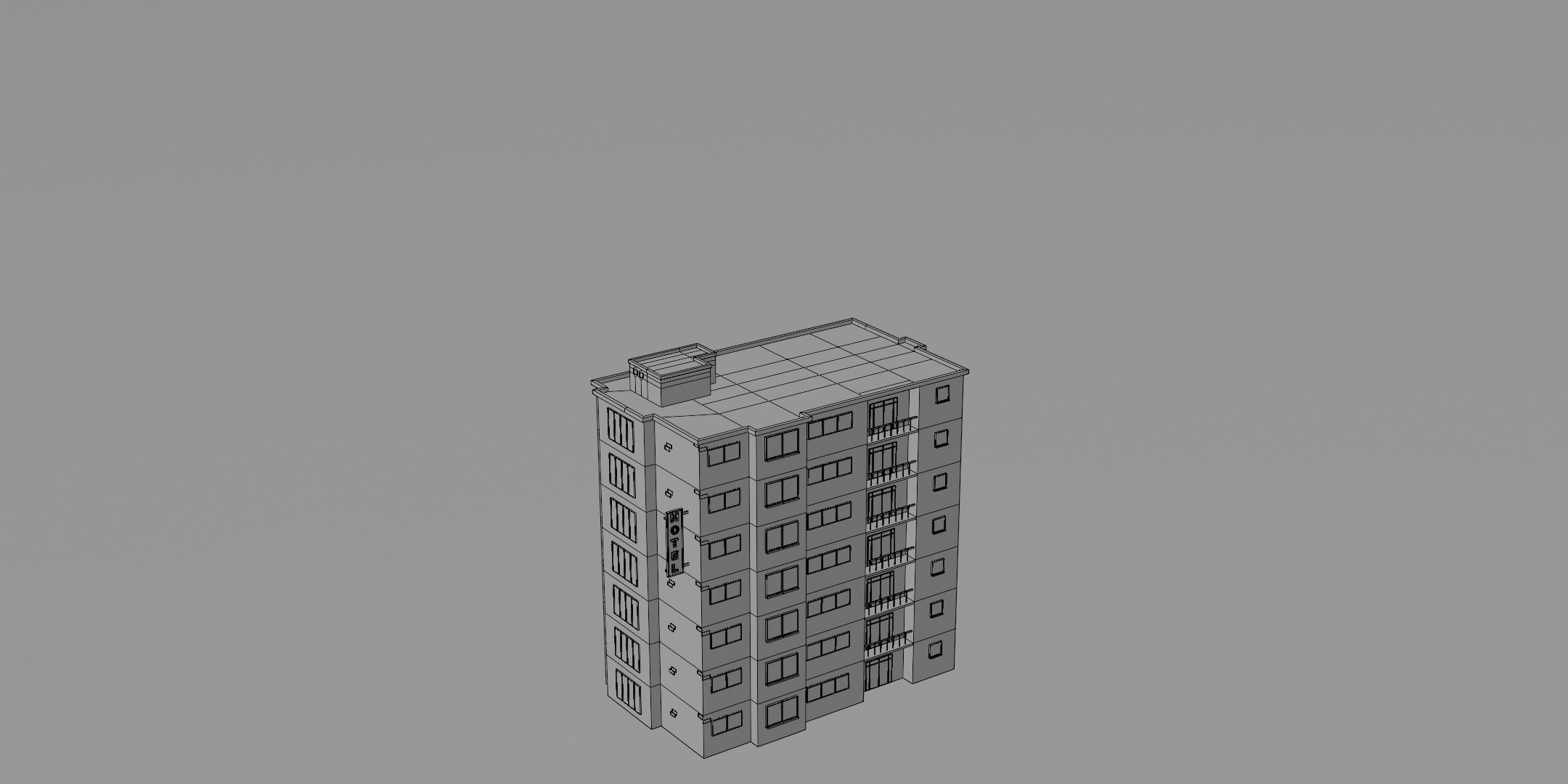 Low Poly Building Pack Low-poly 3D model_12