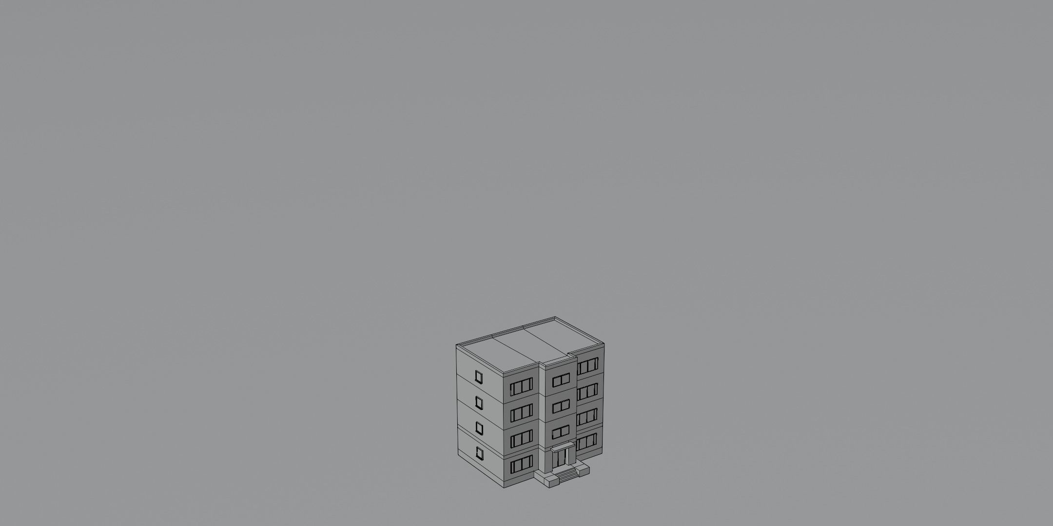 Low Poly Building Pack Low-poly 3D model_14