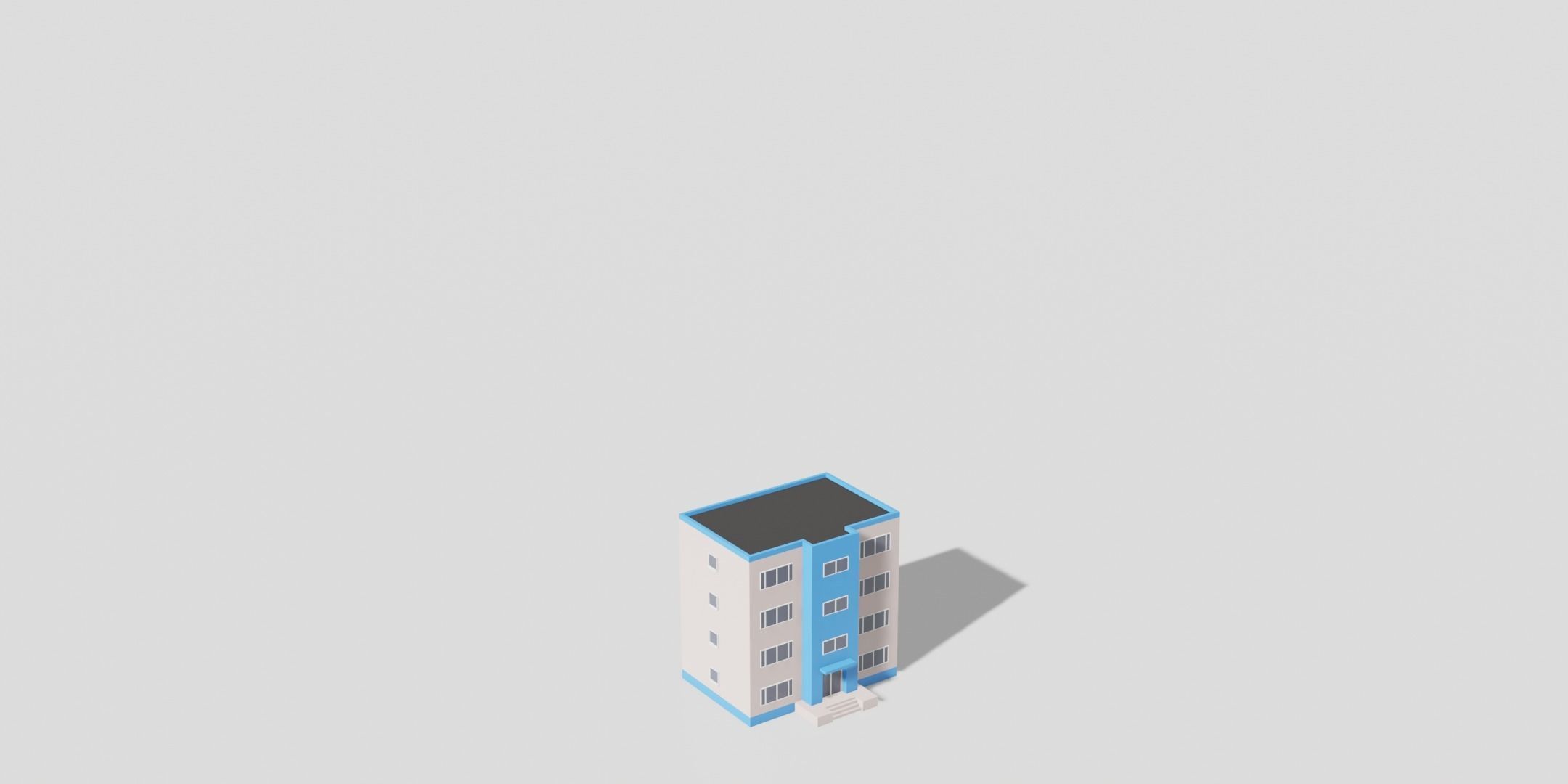 Low Poly Building Pack Low-poly 3D model_4