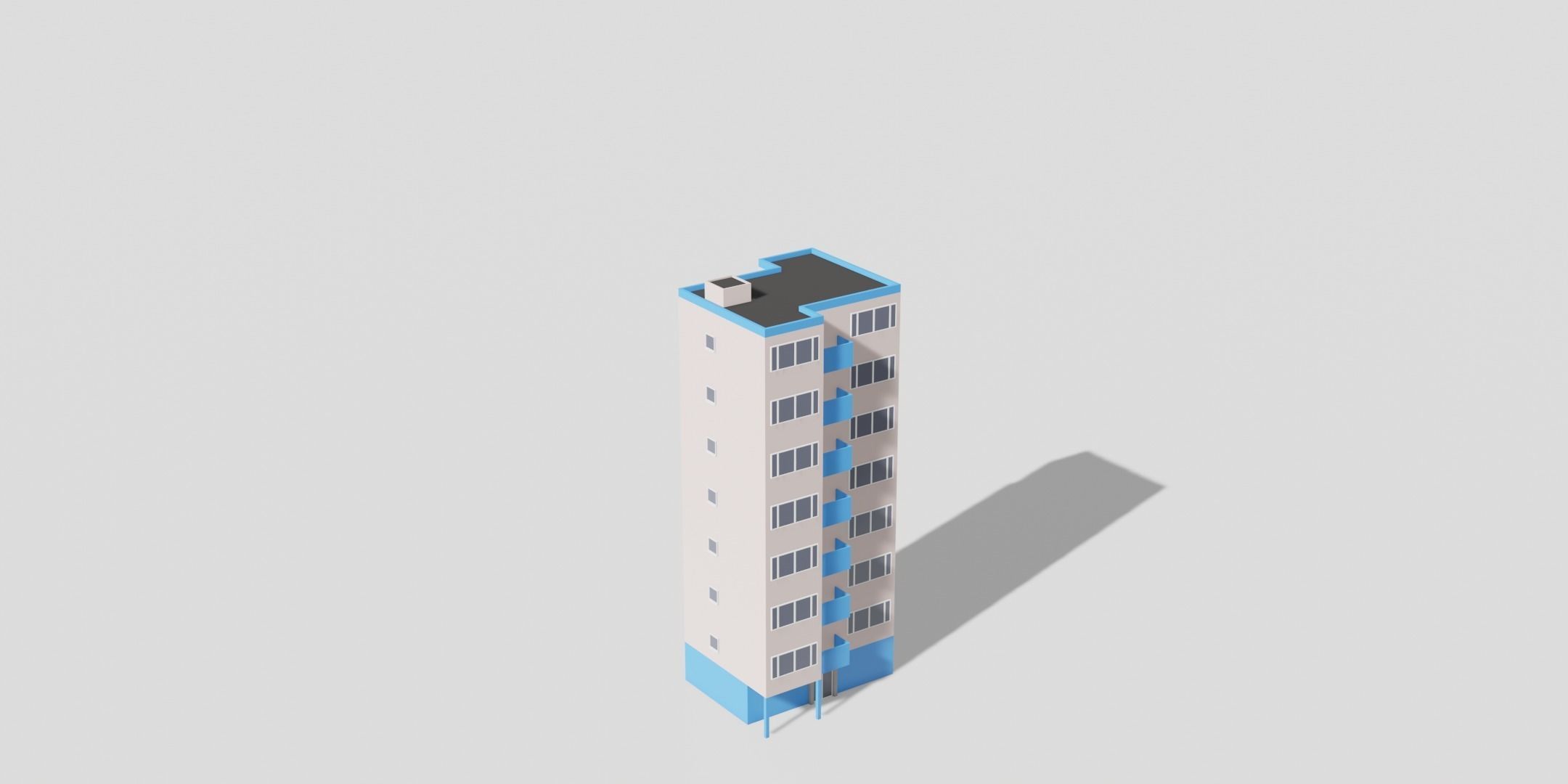 Low Poly Building Pack Low-poly 3D model_5