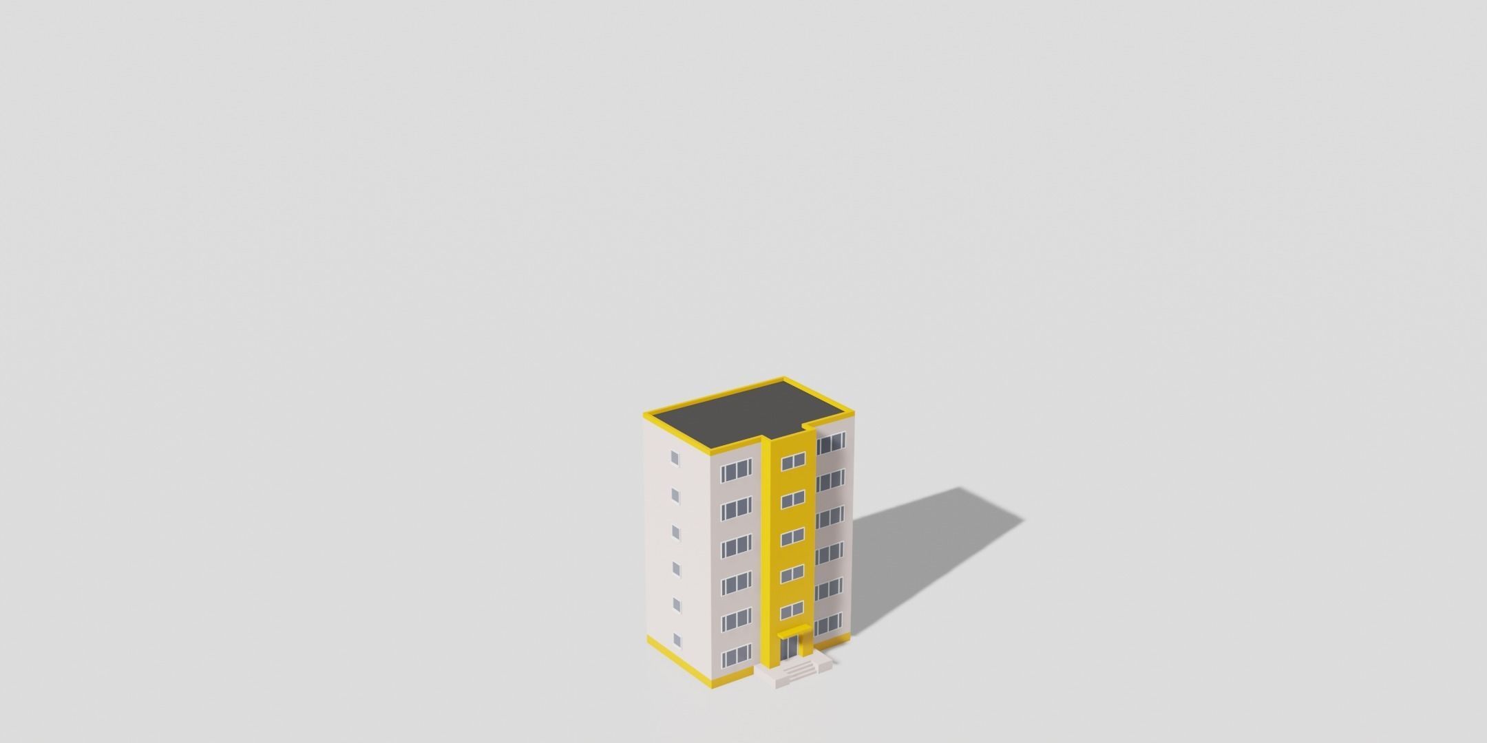 Low Poly Building Pack Low-poly 3D model_3