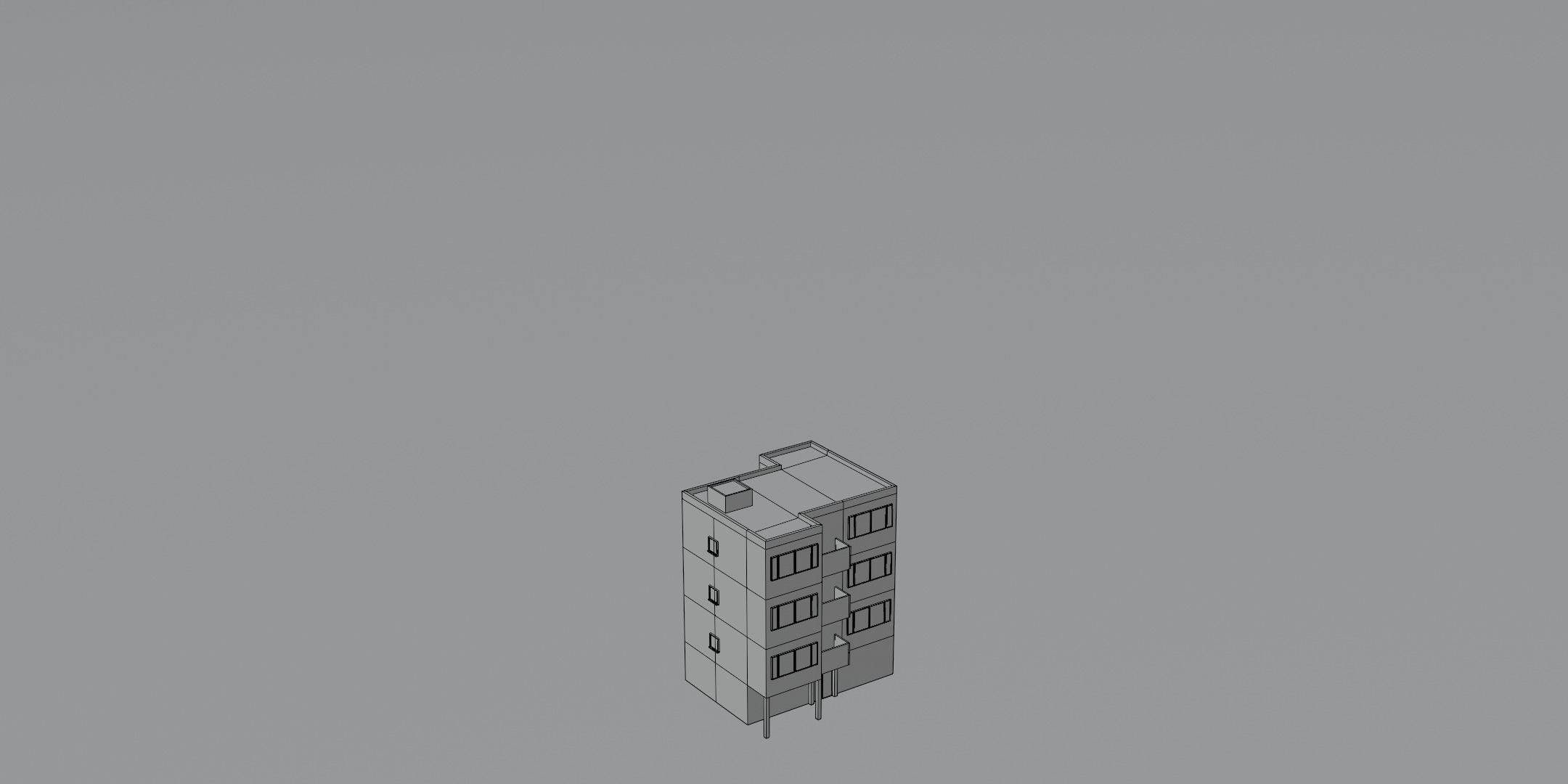 Low Poly Building Pack Low-poly 3D model_16