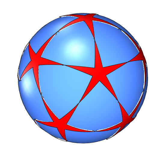 sphere star-shaped Low-poly 3D model_2