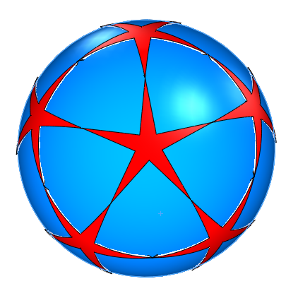 sphere star-shaped Low-poly 3D model_4