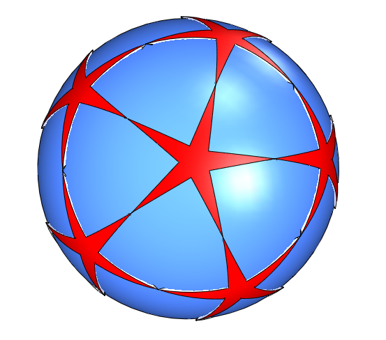 sphere star-shaped Low-poly 3D model_1