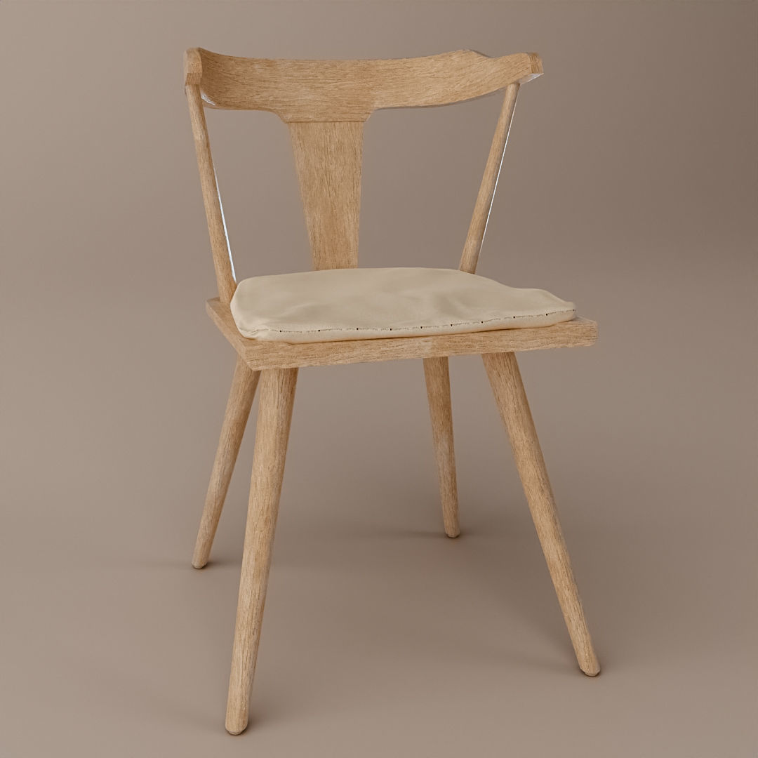Westan dining chair 3D model_10