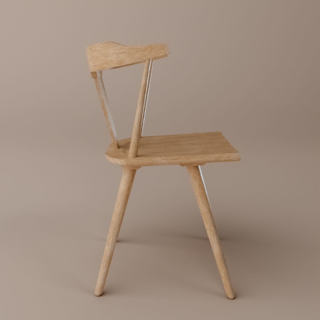 Westan dining chair 3D model_2