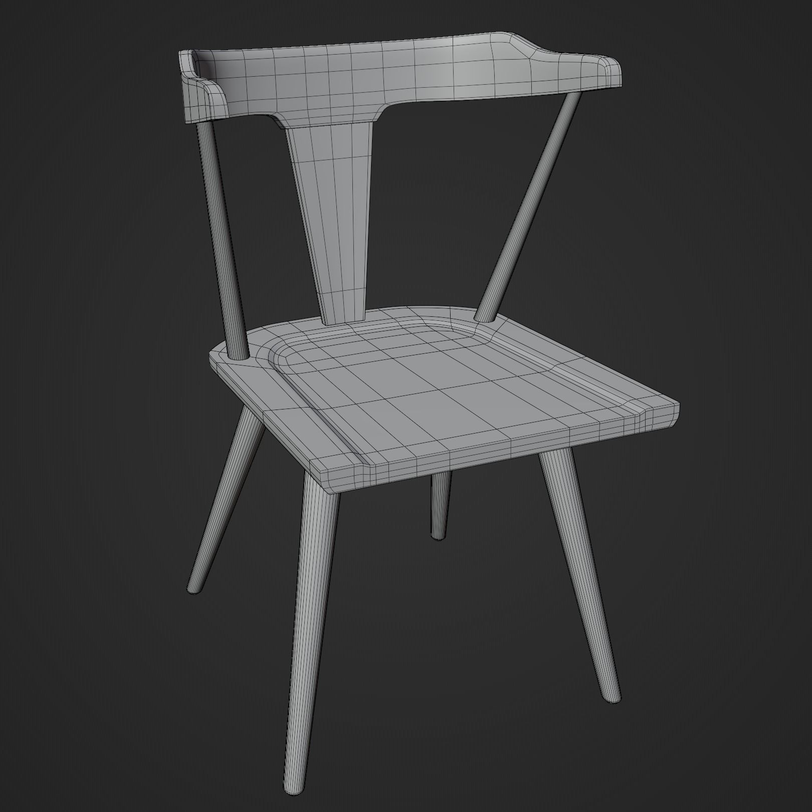 Westan dining chair 3D model_11