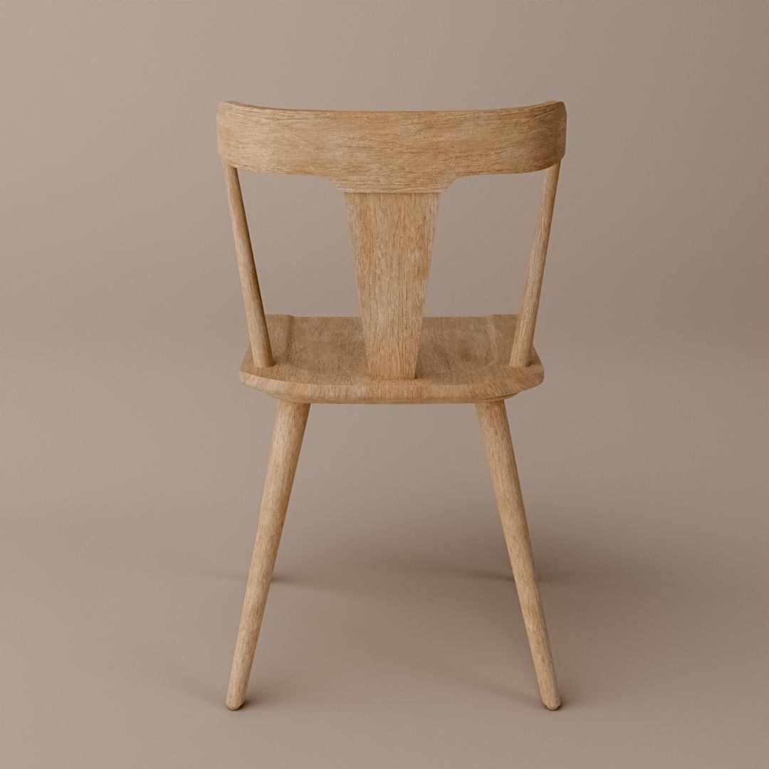 Westan dining chair 3D model_3