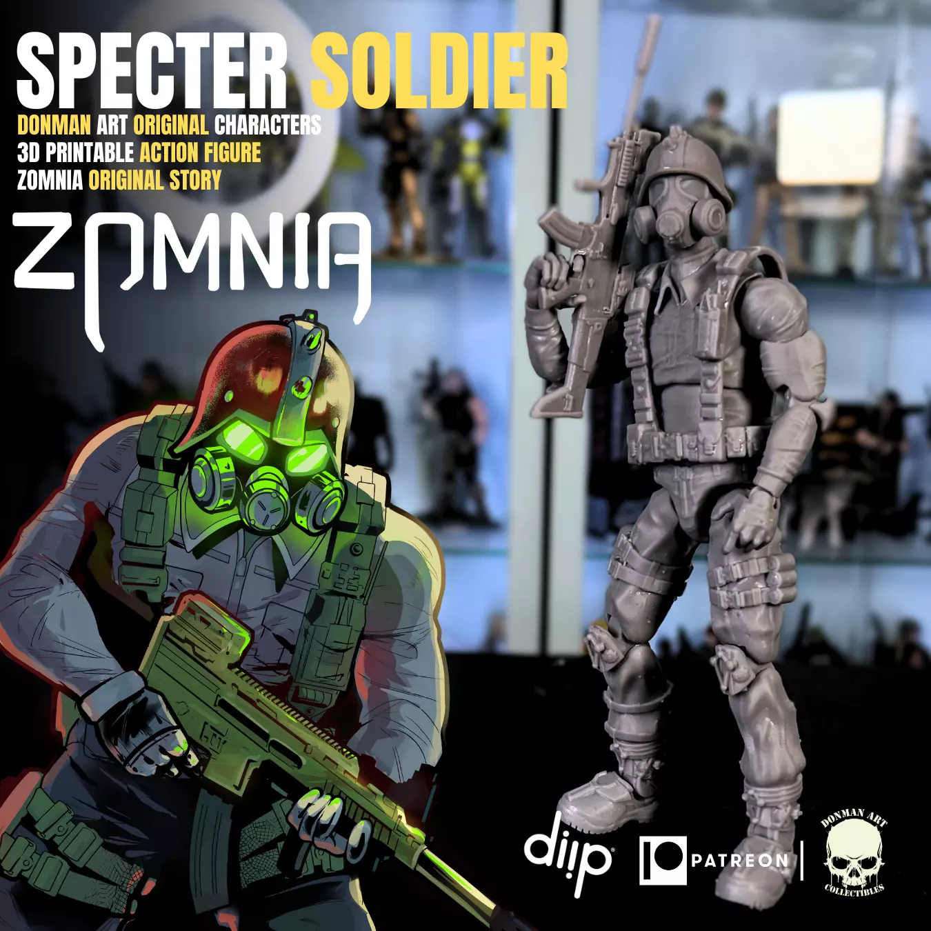 Specter Soldier Original 3D printable full action figure 3D print model_0