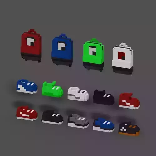 sneakers and backpacks