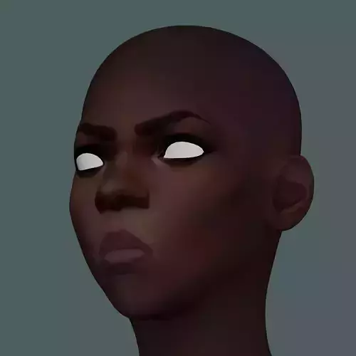 Stylized black woman character 3