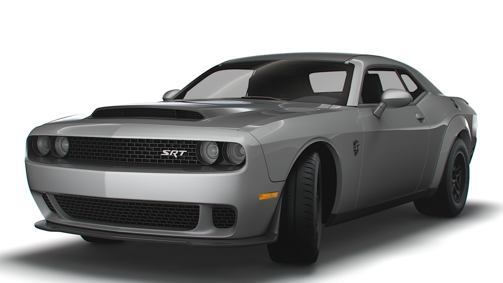 Dodge Challenger SRT Demon 170 LC 2023 3D model_8