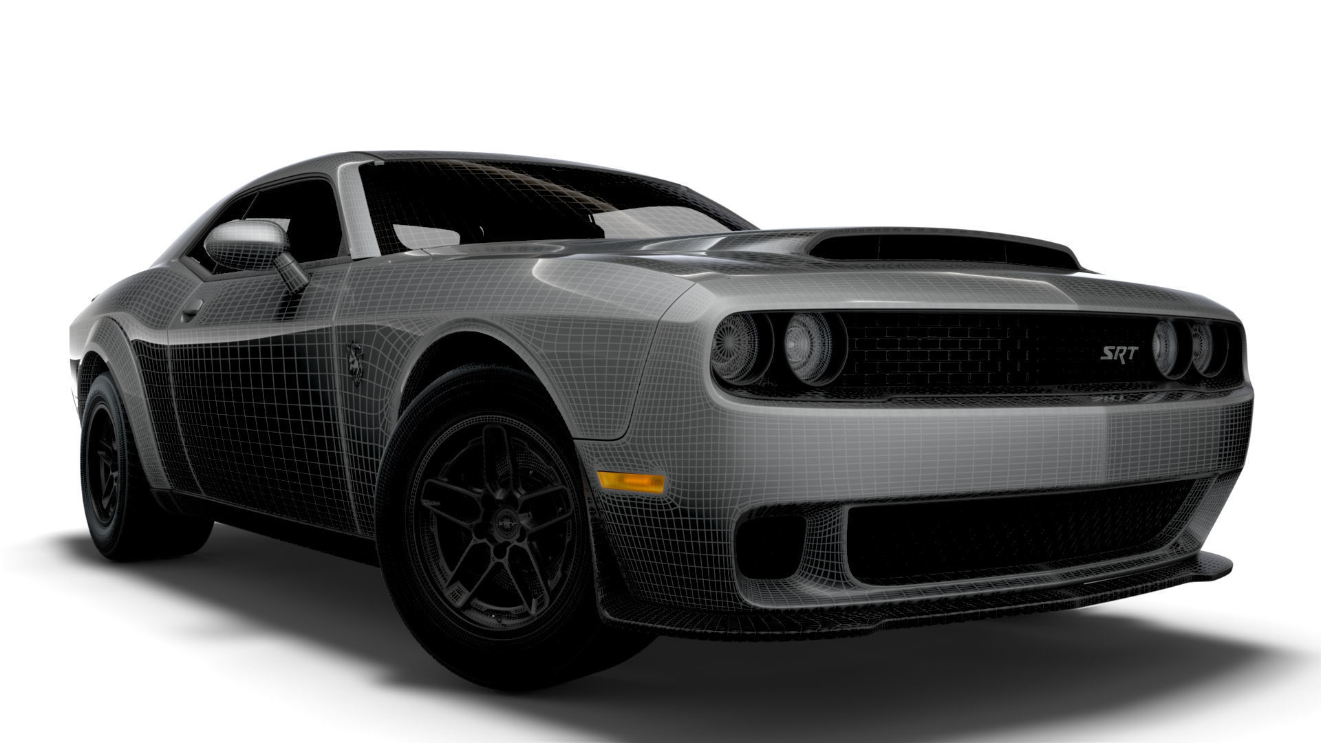 Dodge Challenger SRT Demon 170 LC 2023 3D model_12