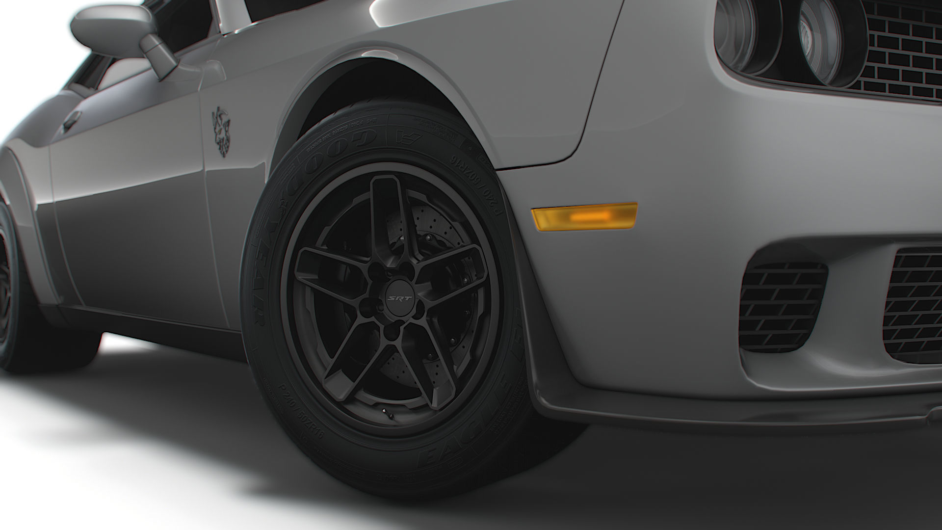 Dodge Challenger SRT Demon 170 LC 2023 3D model_5