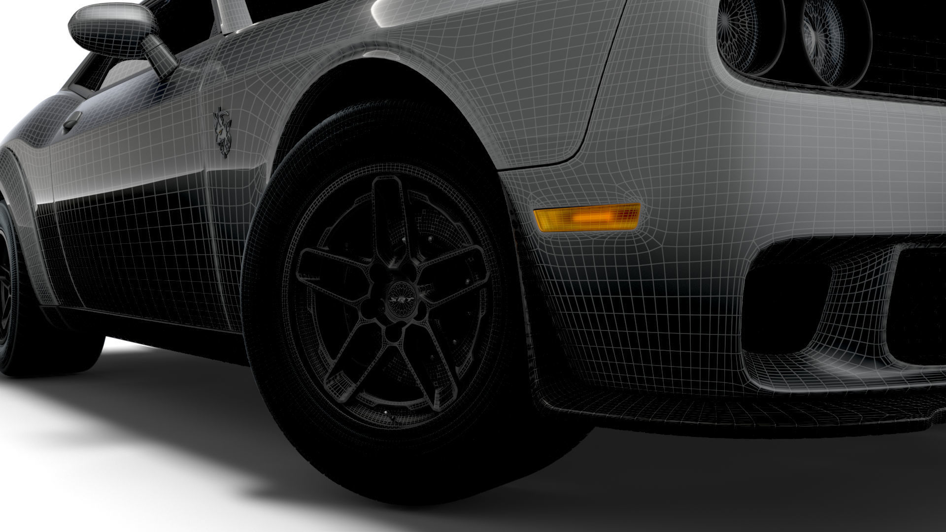 Dodge Challenger SRT Demon 170 LC 2023 3D model_17